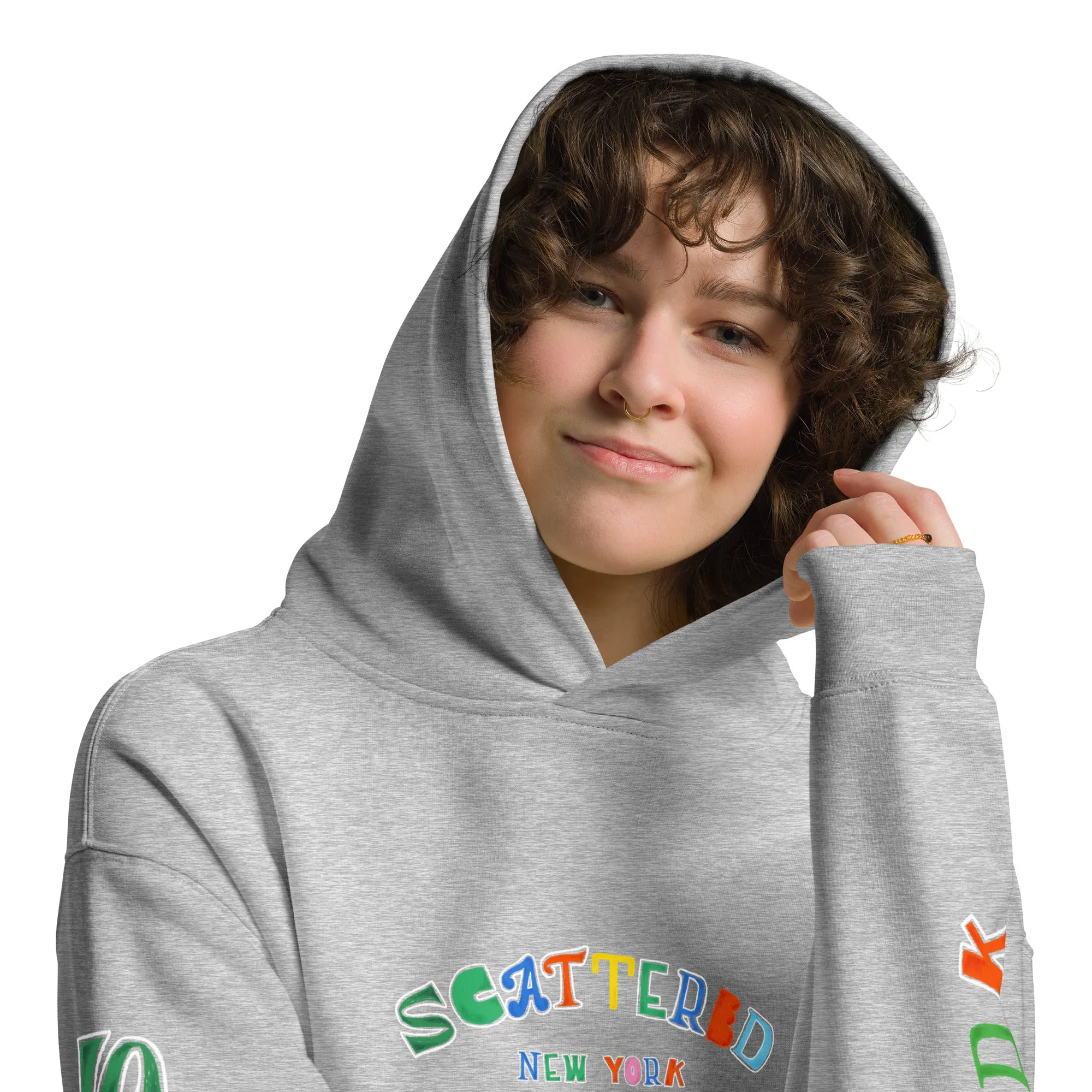 Scattered S/S '25 Logo Printed Premium Hoodie