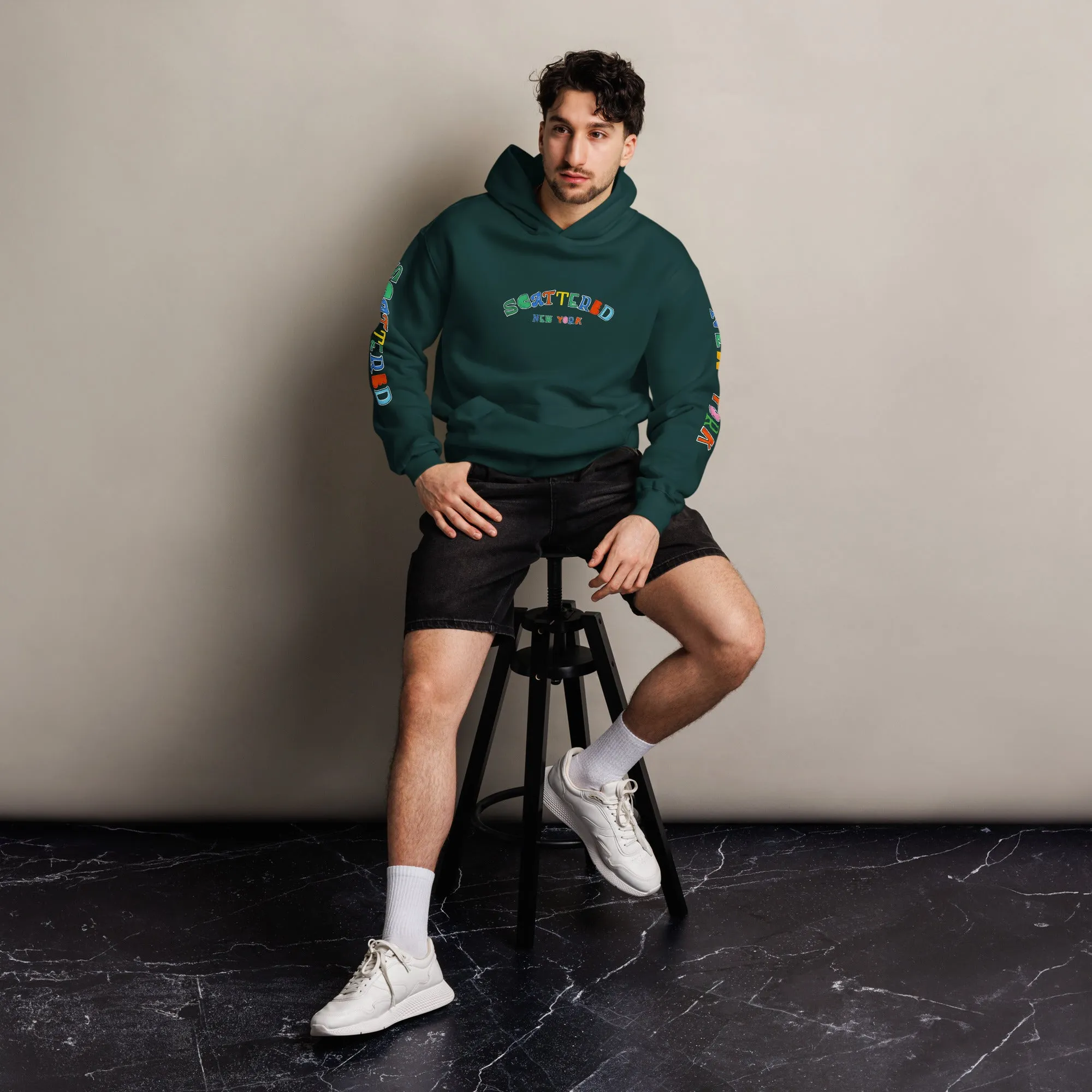 Scattered S/S '25 Logo Printed Premium Hoodie