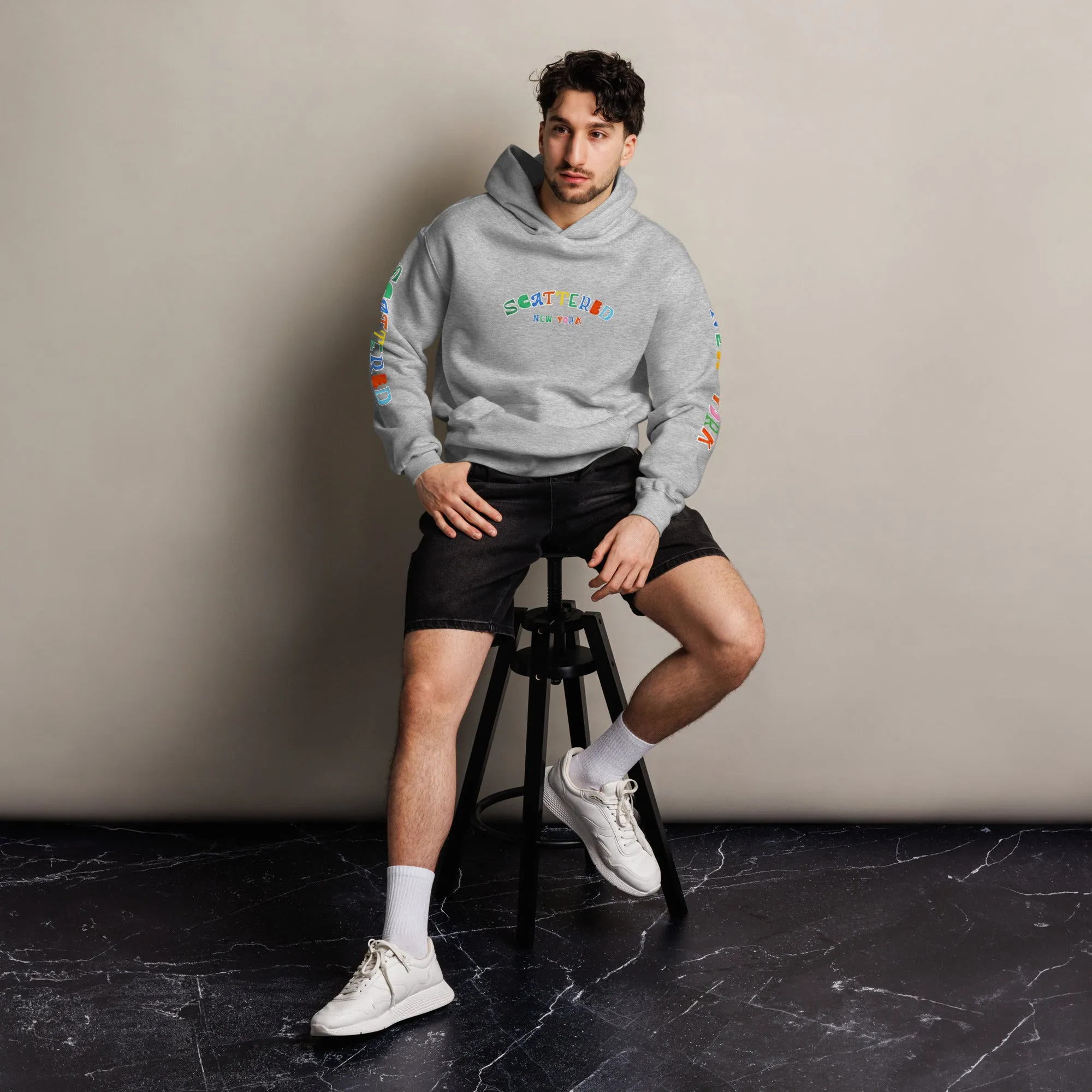 Scattered S/S '25 Logo Printed Premium Hoodie