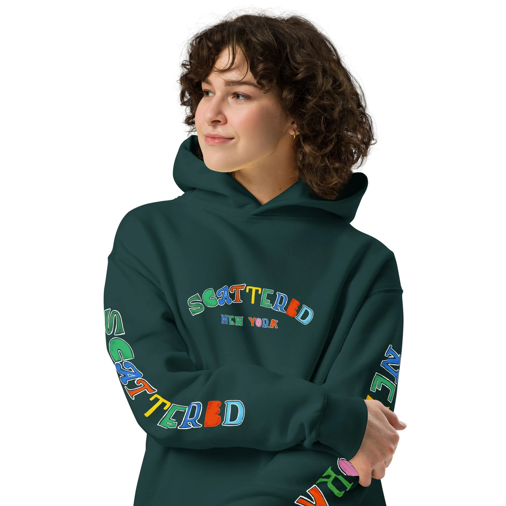 Scattered S/S '25 Logo Printed Premium Hoodie