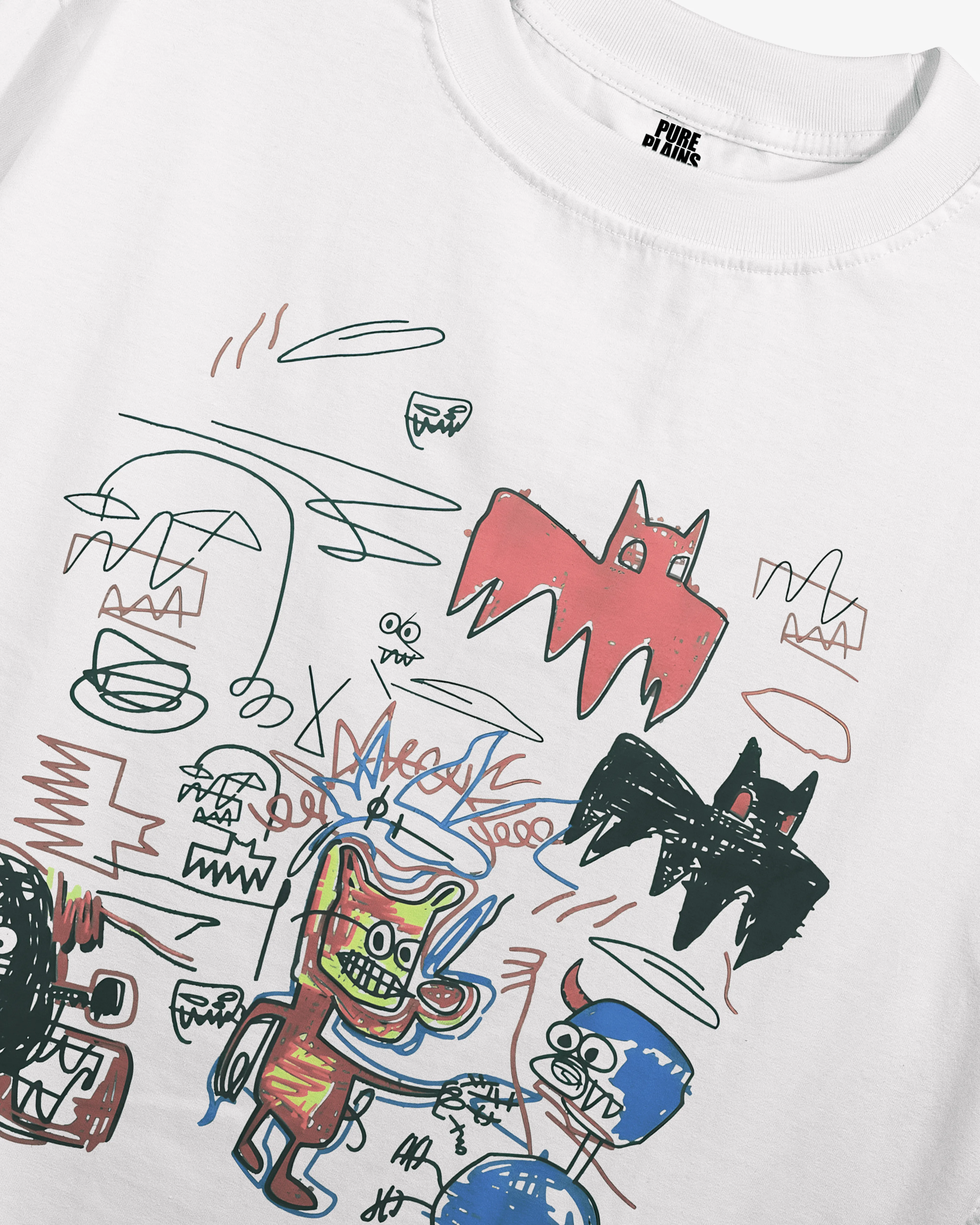 Scribble Wars Oversized Tshirt