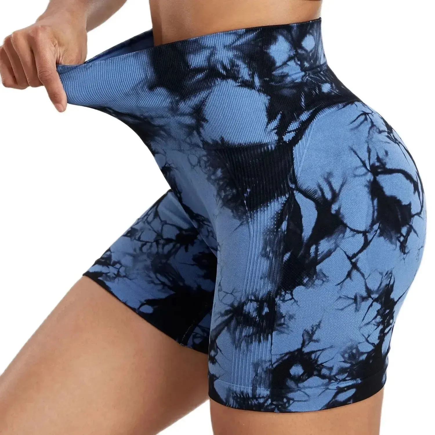 Seamless High-Waist Women’s Shorts - Butt-Lifting Yoga, Workout, and Cycling Sweatpants with Elastic Fit