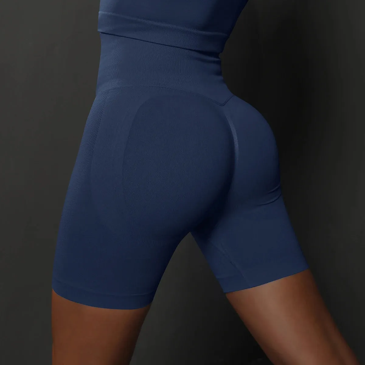 Seamless High-Waist Women's Shorts - Push-Up Booty, Yoga, Workout, and Gym Fitness Sports Shorts