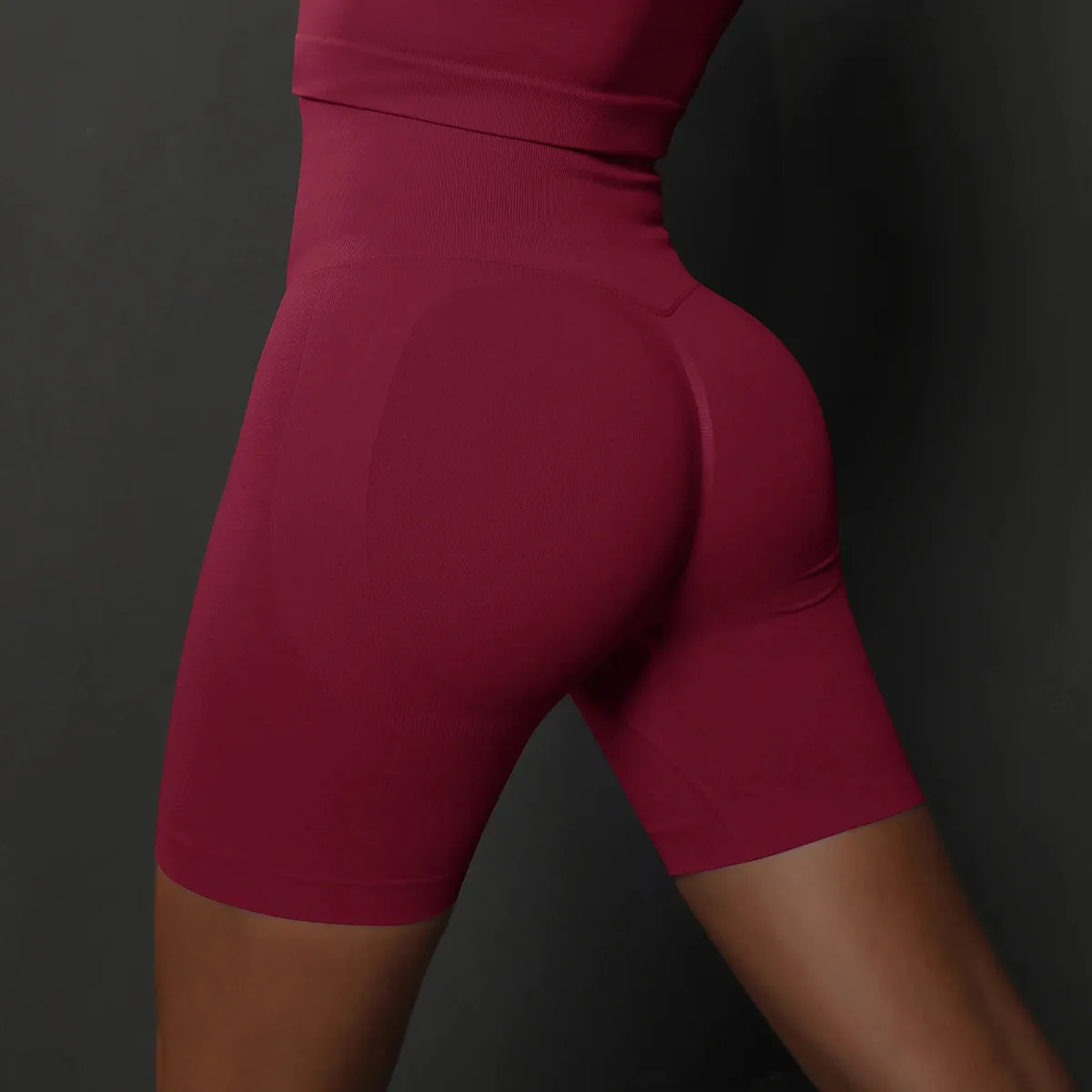 Seamless High-Waist Women's Shorts - Push-Up Booty, Yoga, Workout, and Gym Fitness Sports Shorts