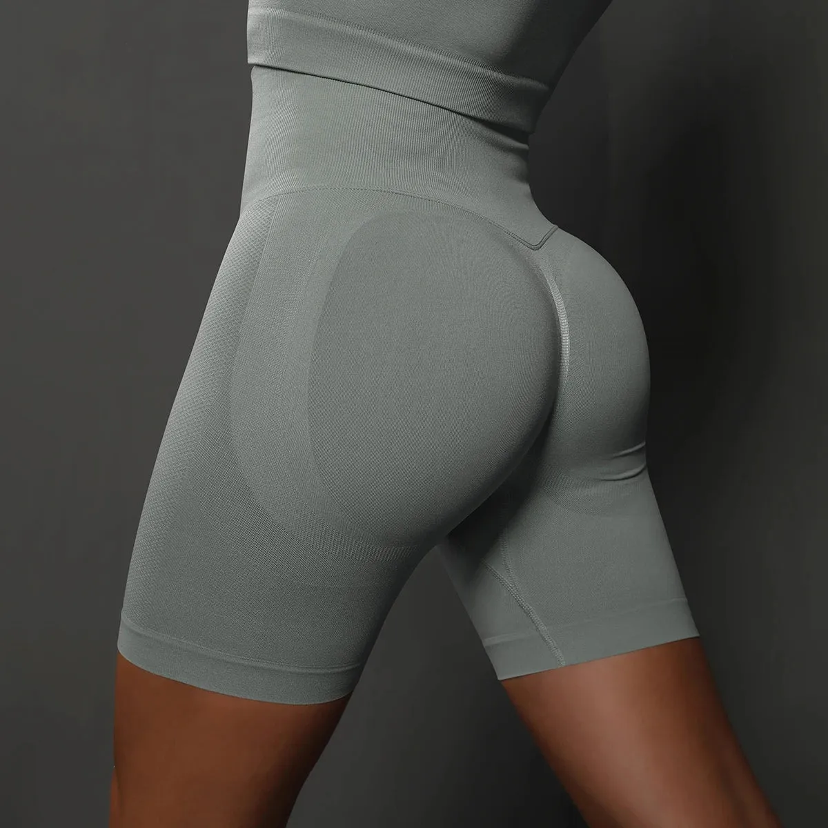 Seamless High-Waist Women's Shorts - Push-Up Booty, Yoga, Workout, and Gym Fitness Sports Shorts