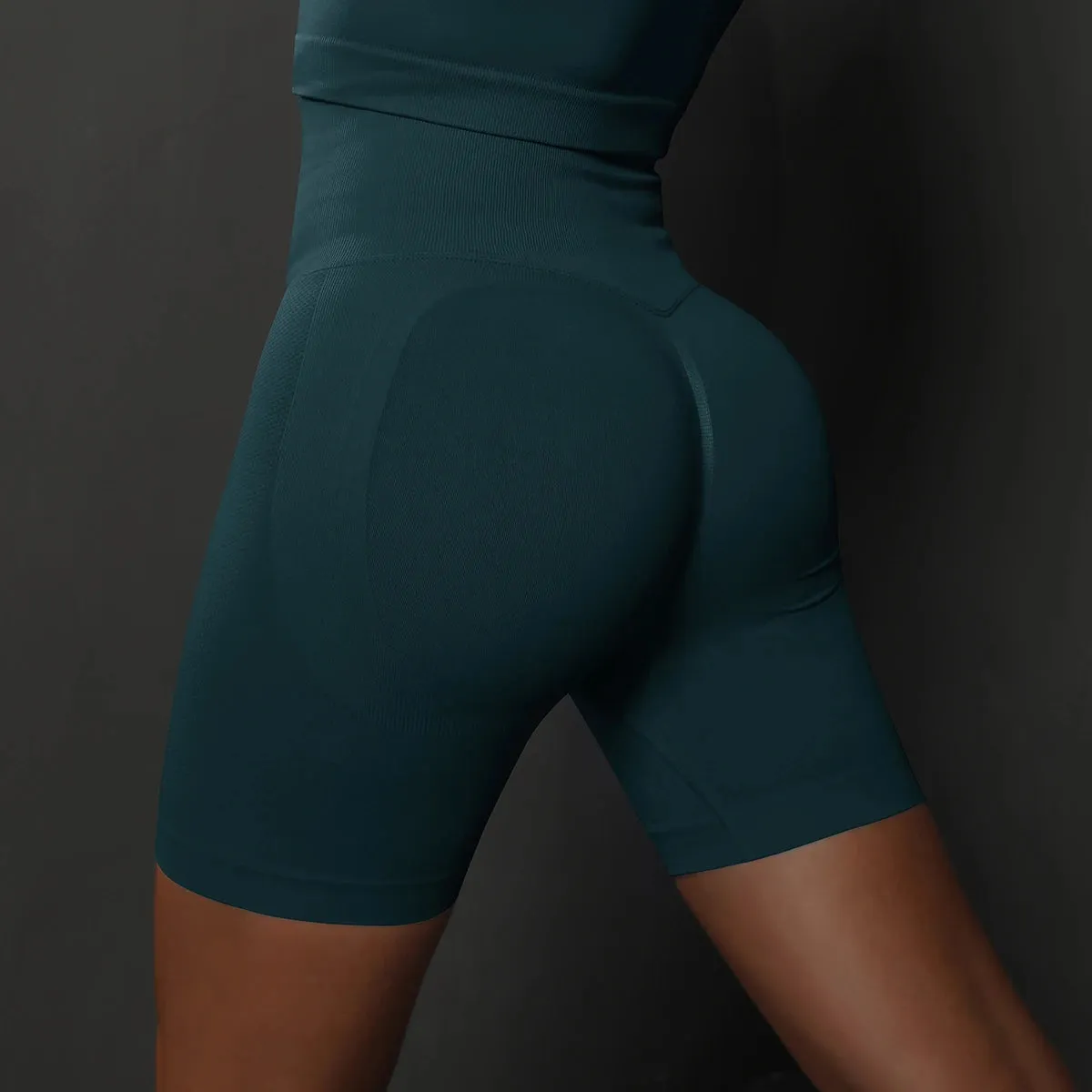 Seamless High-Waist Women's Shorts - Push-Up Booty, Yoga, Workout, and Gym Fitness Sports Shorts