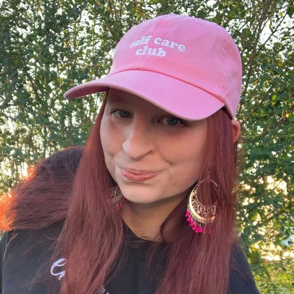 Self Care Club Embroidered Baseball Cap – Embrace Self-Love in Style