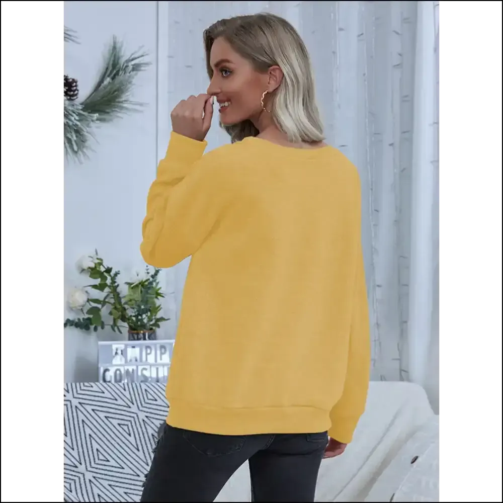 Shiny Lip Graphic Round Neck Sweatshirt