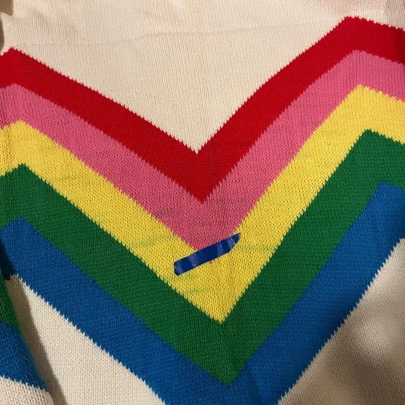 Show Me Your Mumu Weston Half Zip Pullover in Rainbow Slope Size Small