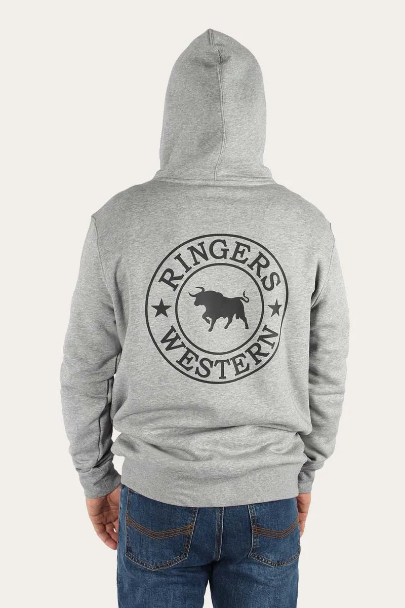 Signature Bull Hoodie - Grey Marle/Black