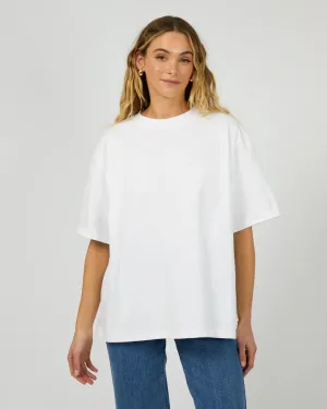 SILENT THEORY CORE OVERSIZED TEE WHITE