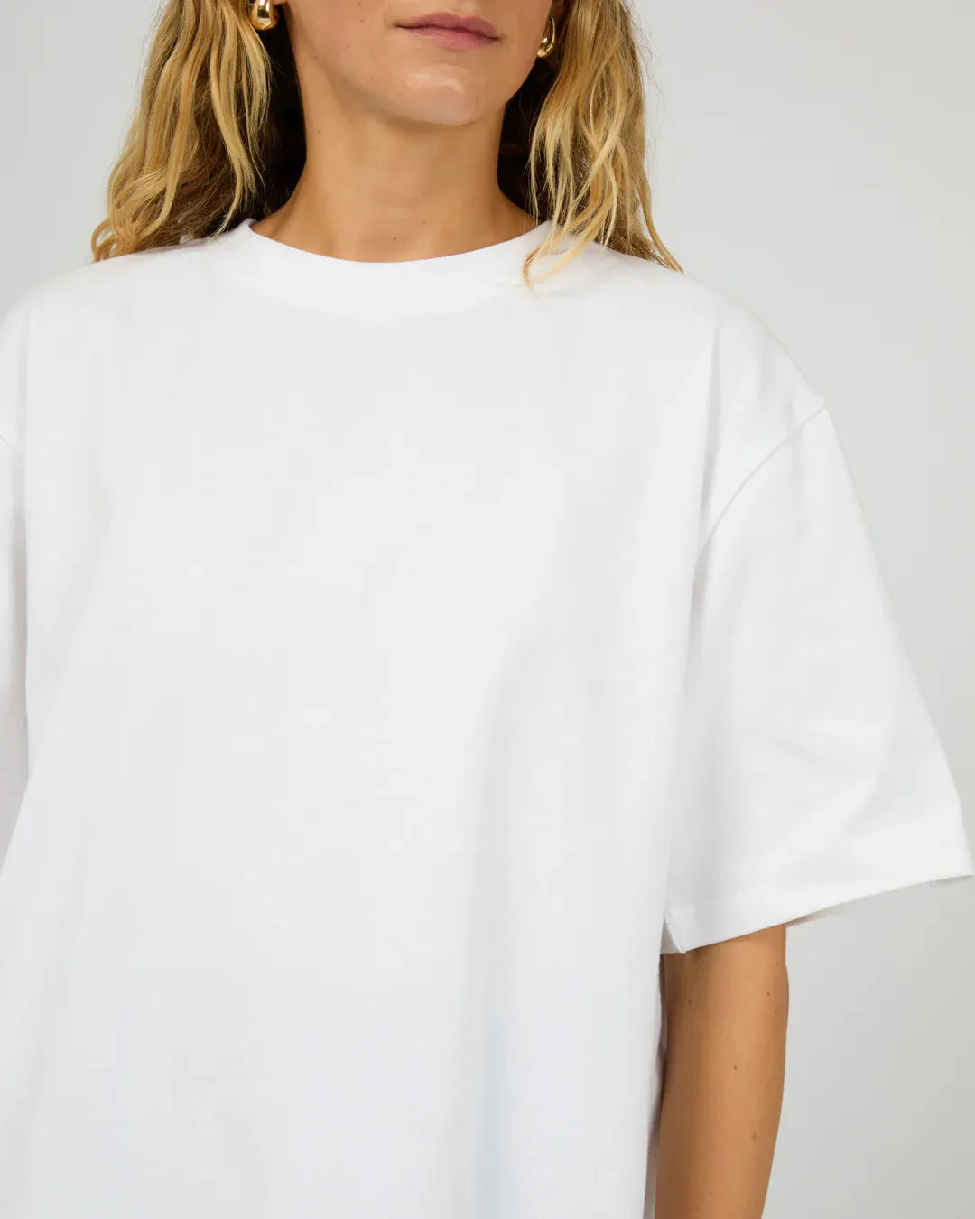 SILENT THEORY CORE OVERSIZED TEE WHITE