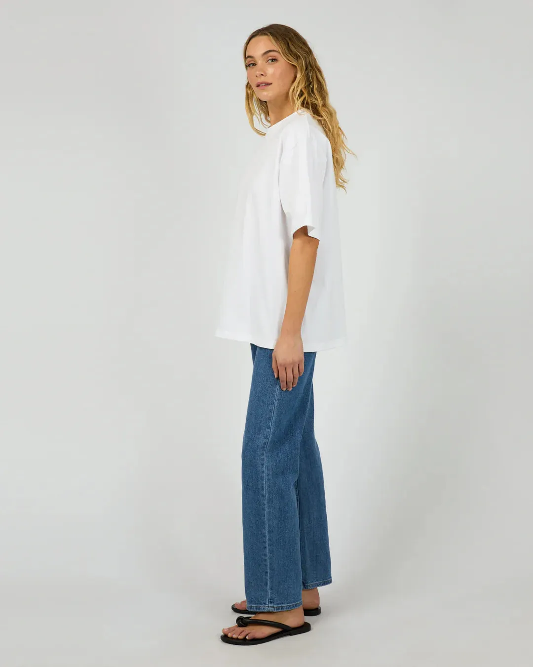 SILENT THEORY CORE OVERSIZED TEE WHITE