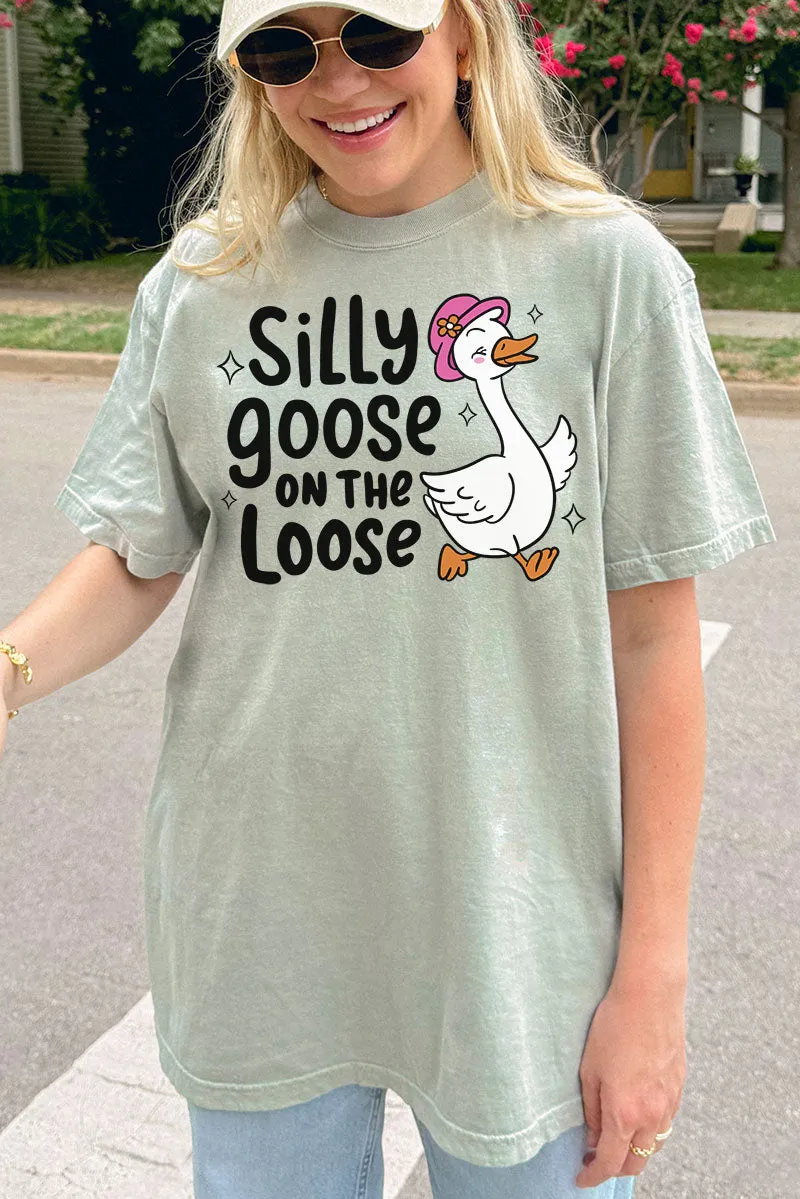 Silly Goose On The Loose Comfort Colors Adult Ring-Spun Cotton Tee