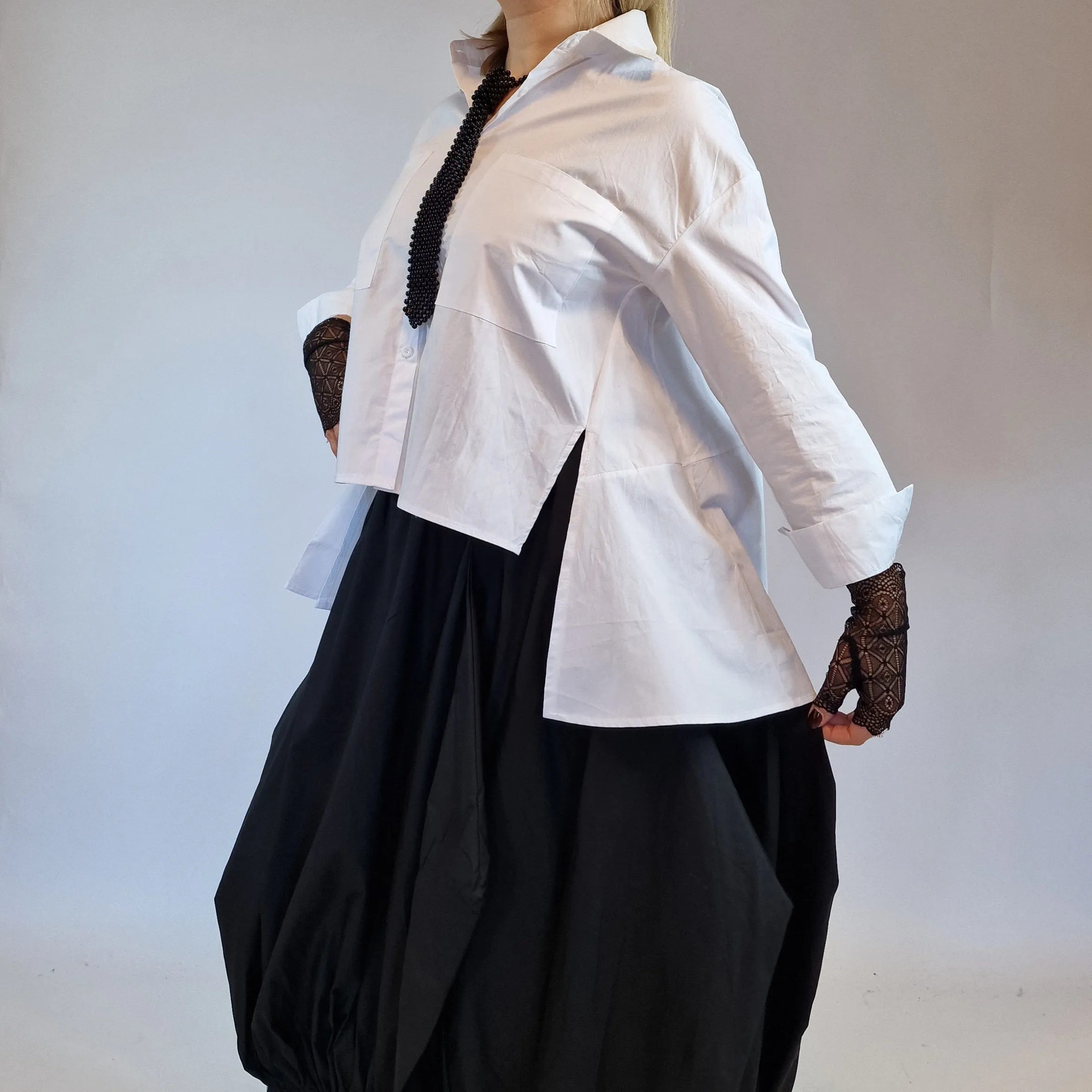 Simple Moderne Jazz Up Punky Basic Relaxed Fit Shirt