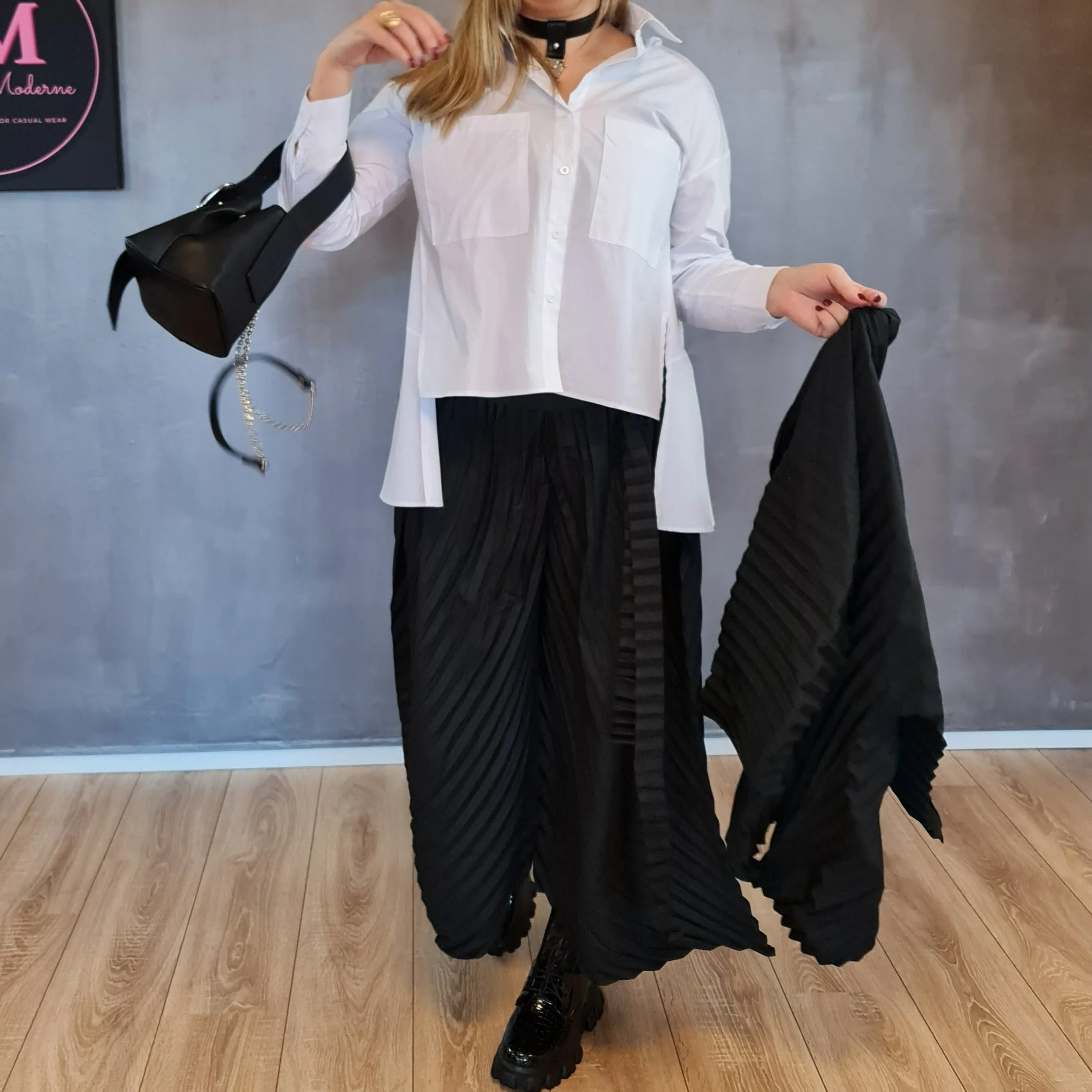 Simple Moderne Jazz Up Punky Basic Relaxed Fit Shirt
