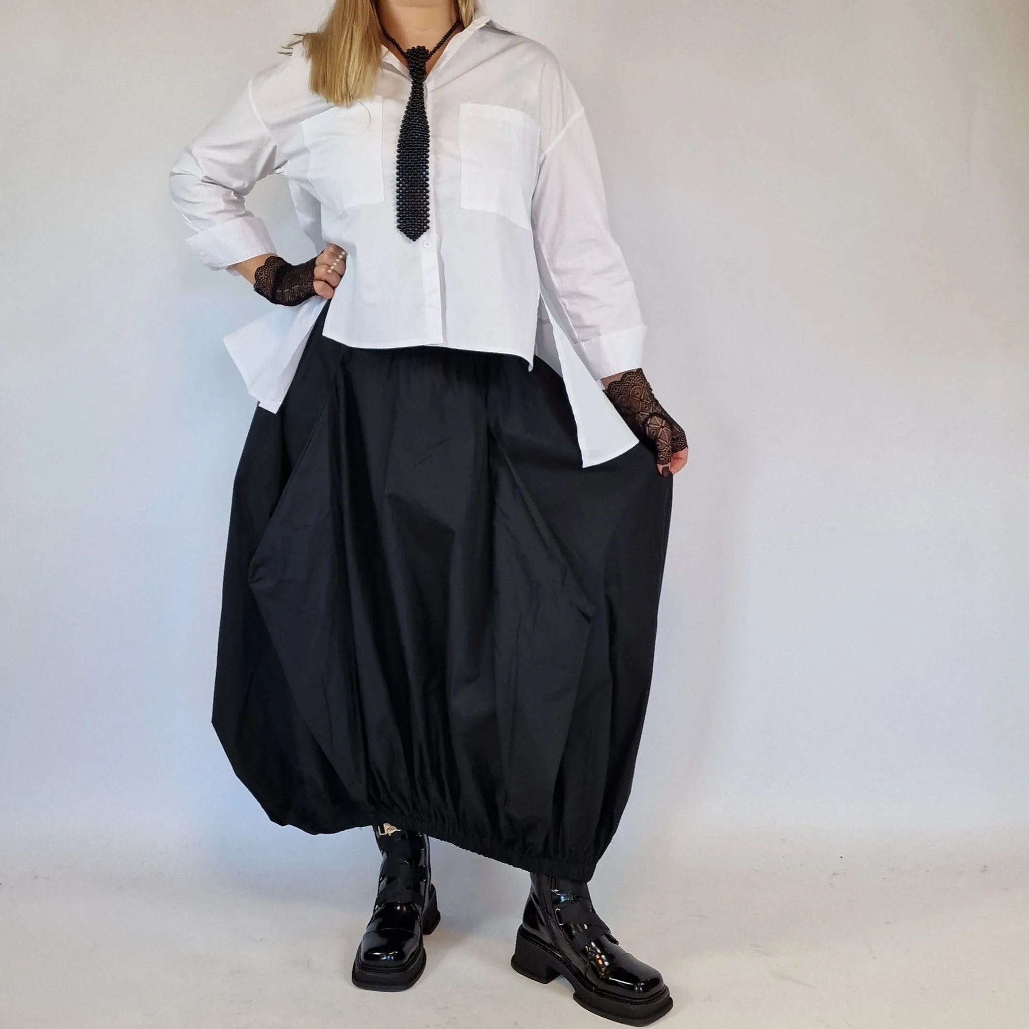 Simple Moderne Jazz Up Punky Basic Relaxed Fit Shirt