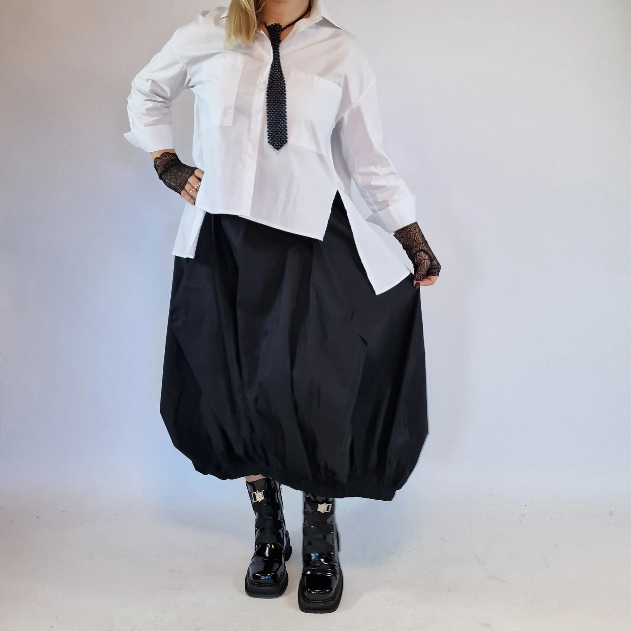 Simple Moderne Jazz Up Punky Basic Relaxed Fit Shirt