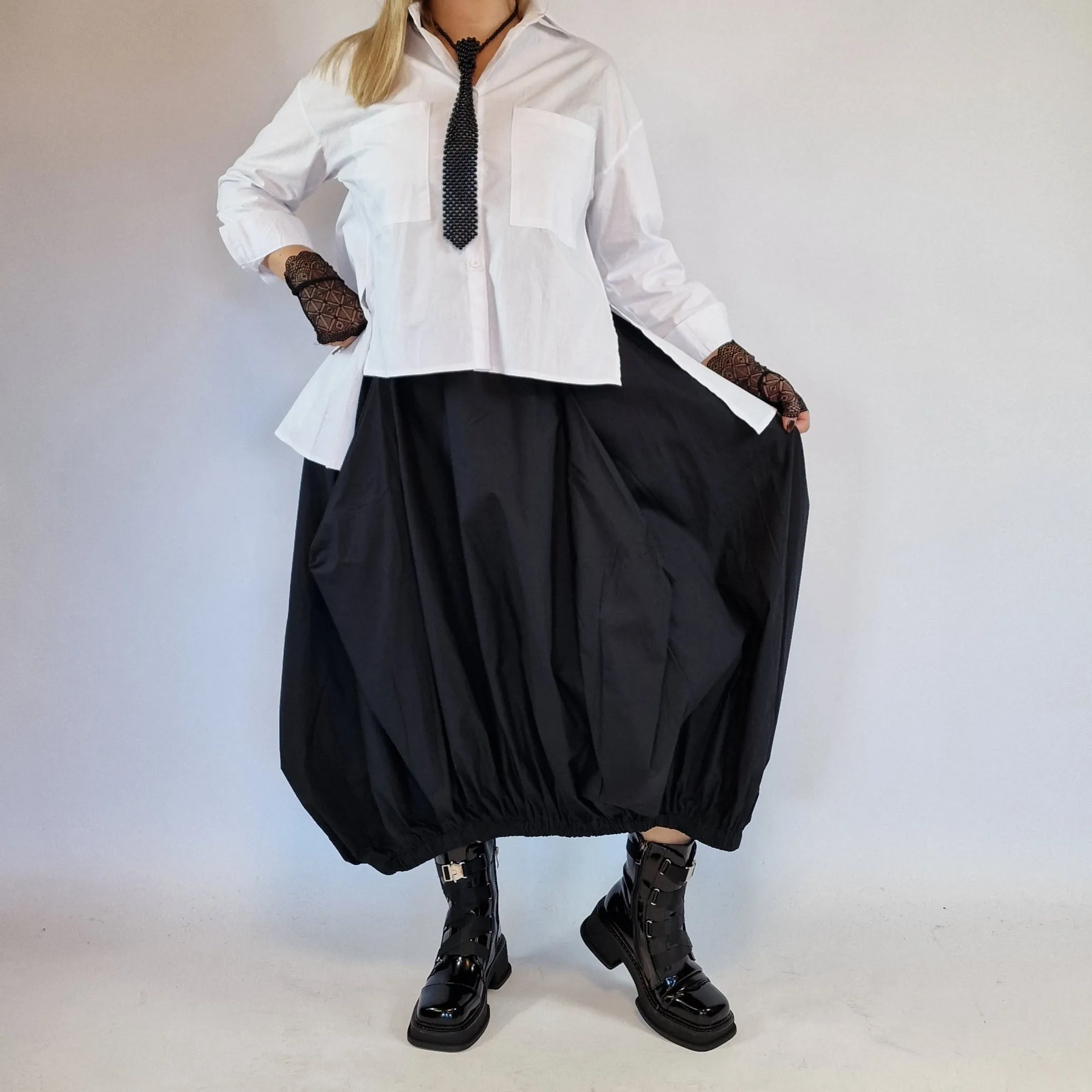 Simple Moderne Jazz Up Punky Basic Relaxed Fit Shirt