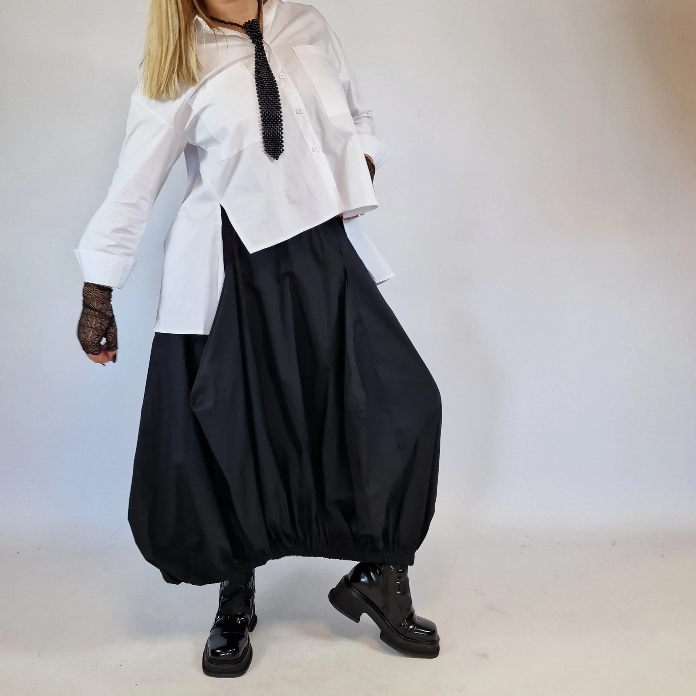 Simple Moderne Jazz Up Punky Basic Relaxed Fit Shirt