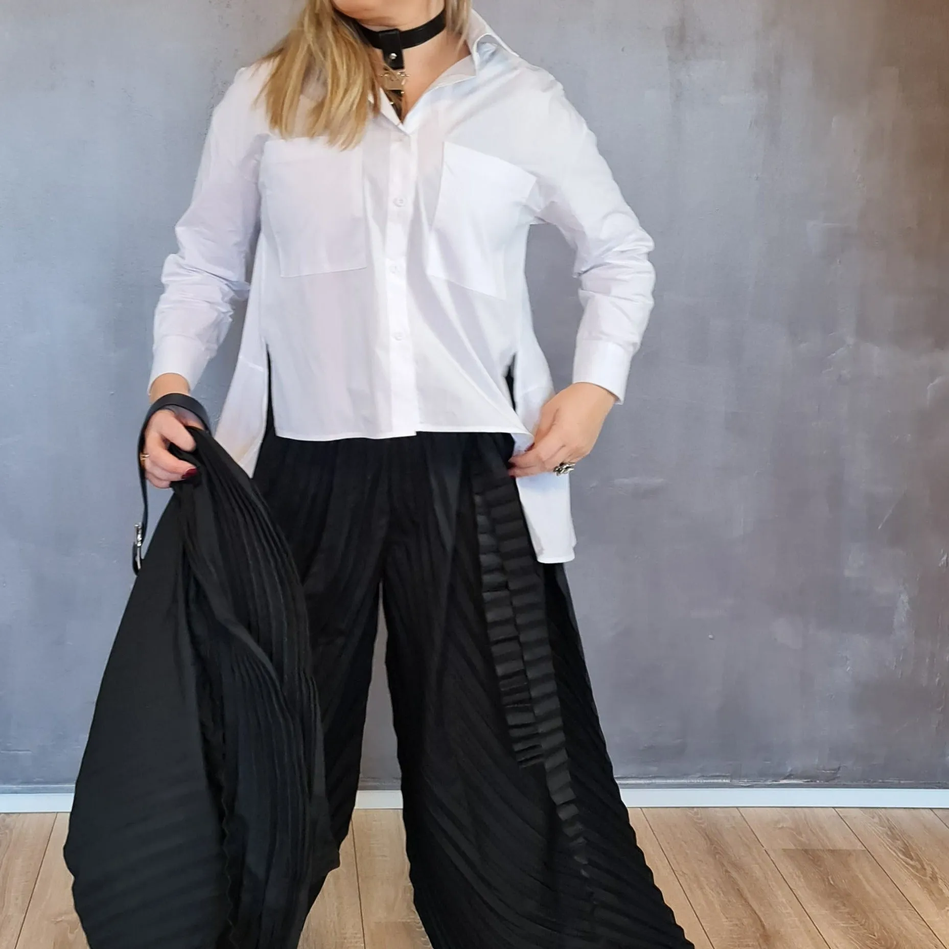 Simple Moderne Jazz Up Punky Basic Relaxed Fit Shirt