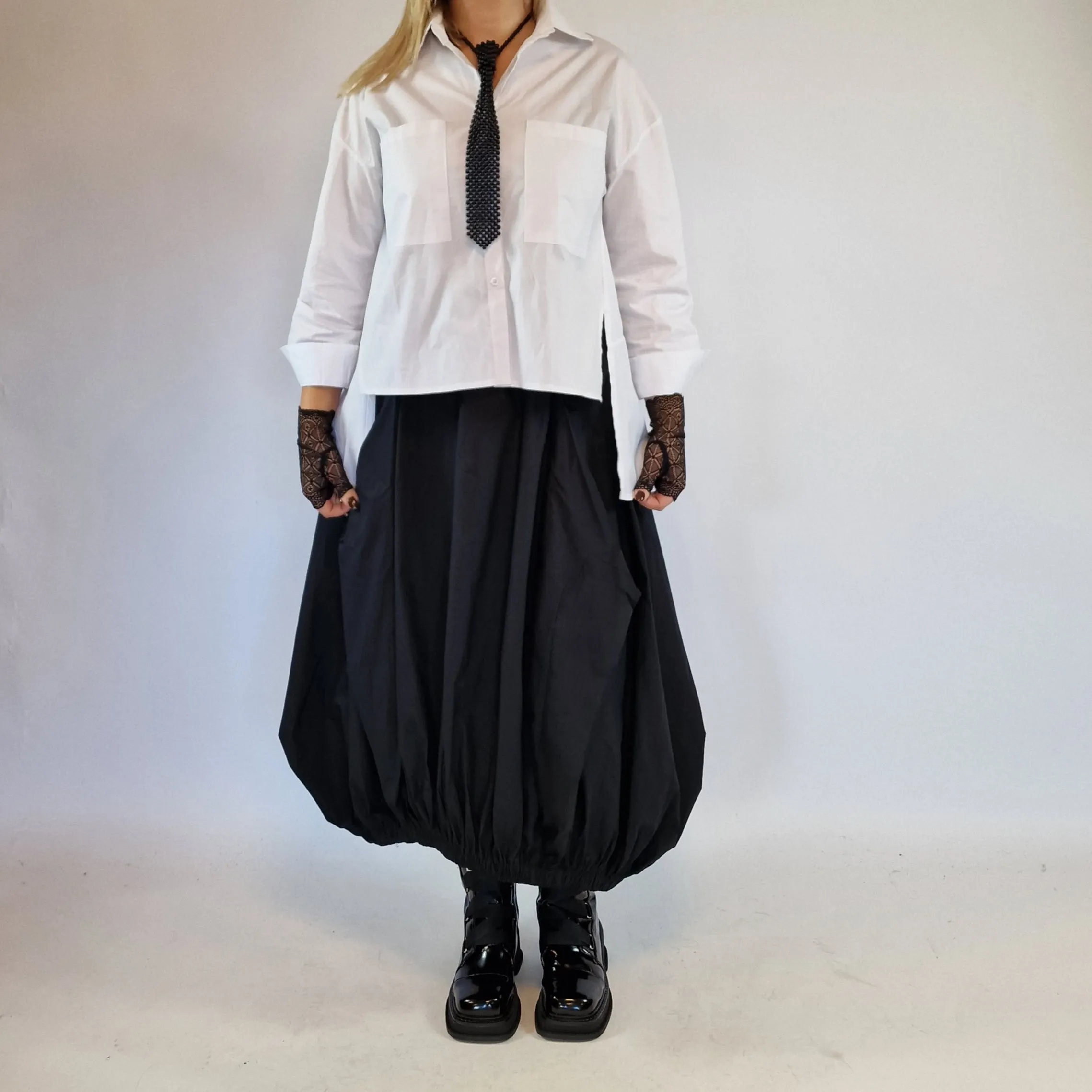 Simple Moderne Jazz Up Punky Basic Relaxed Fit Shirt