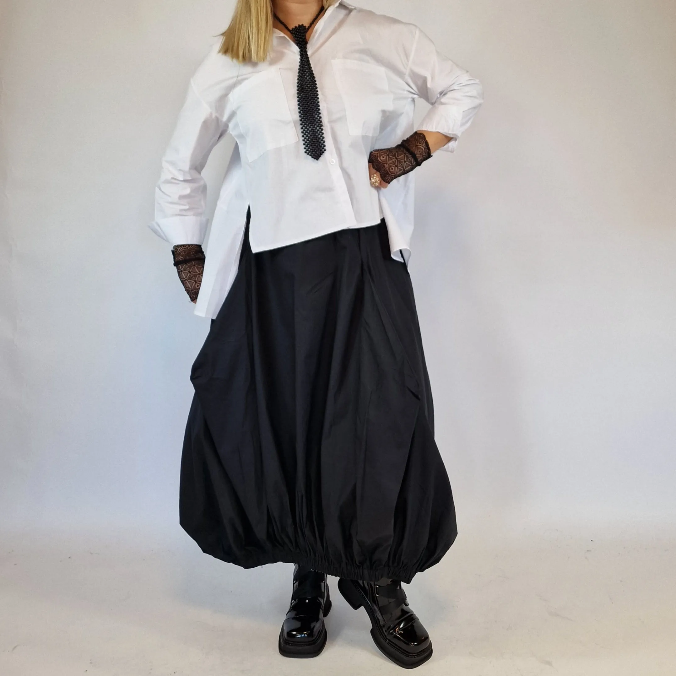 Simple Moderne Jazz Up Punky Basic Relaxed Fit Shirt