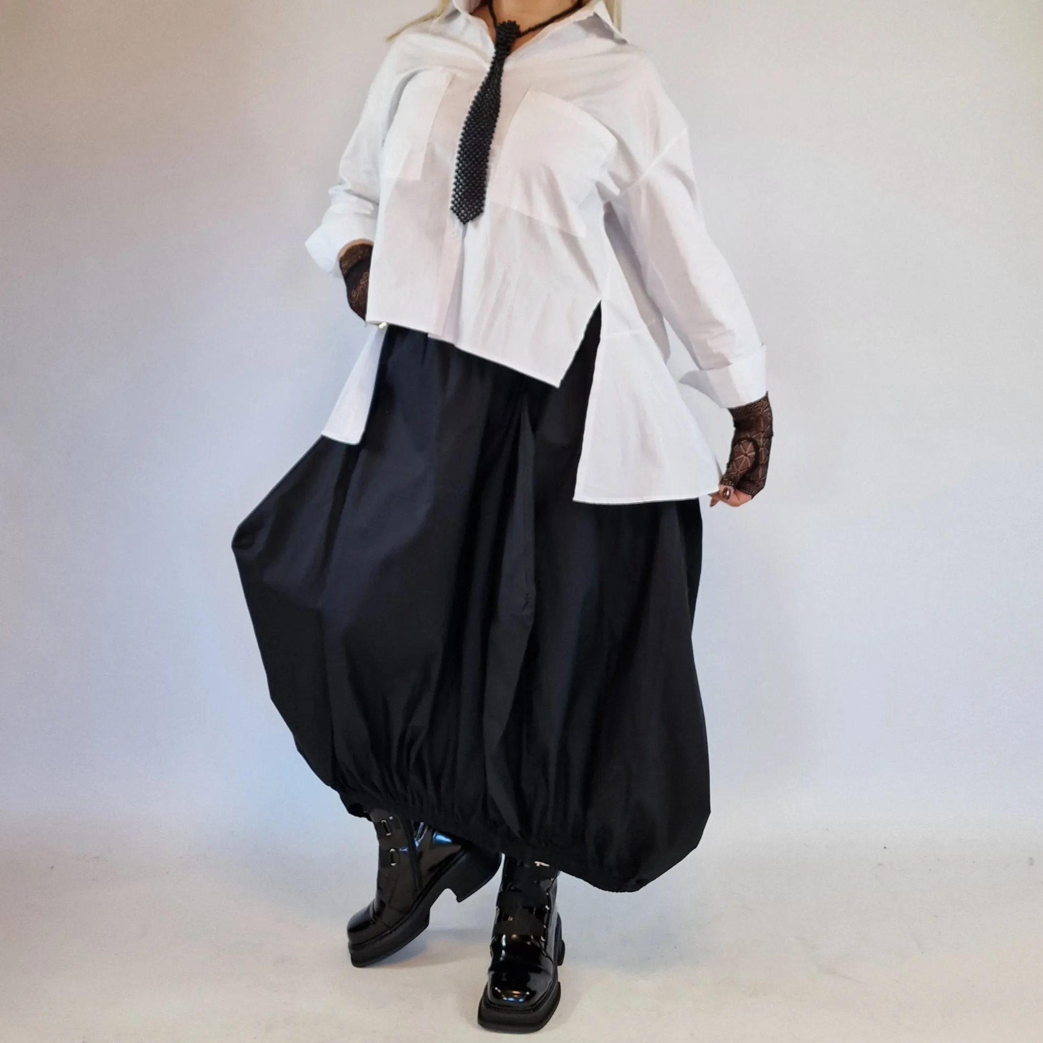 Simple Moderne Jazz Up Punky Basic Relaxed Fit Shirt