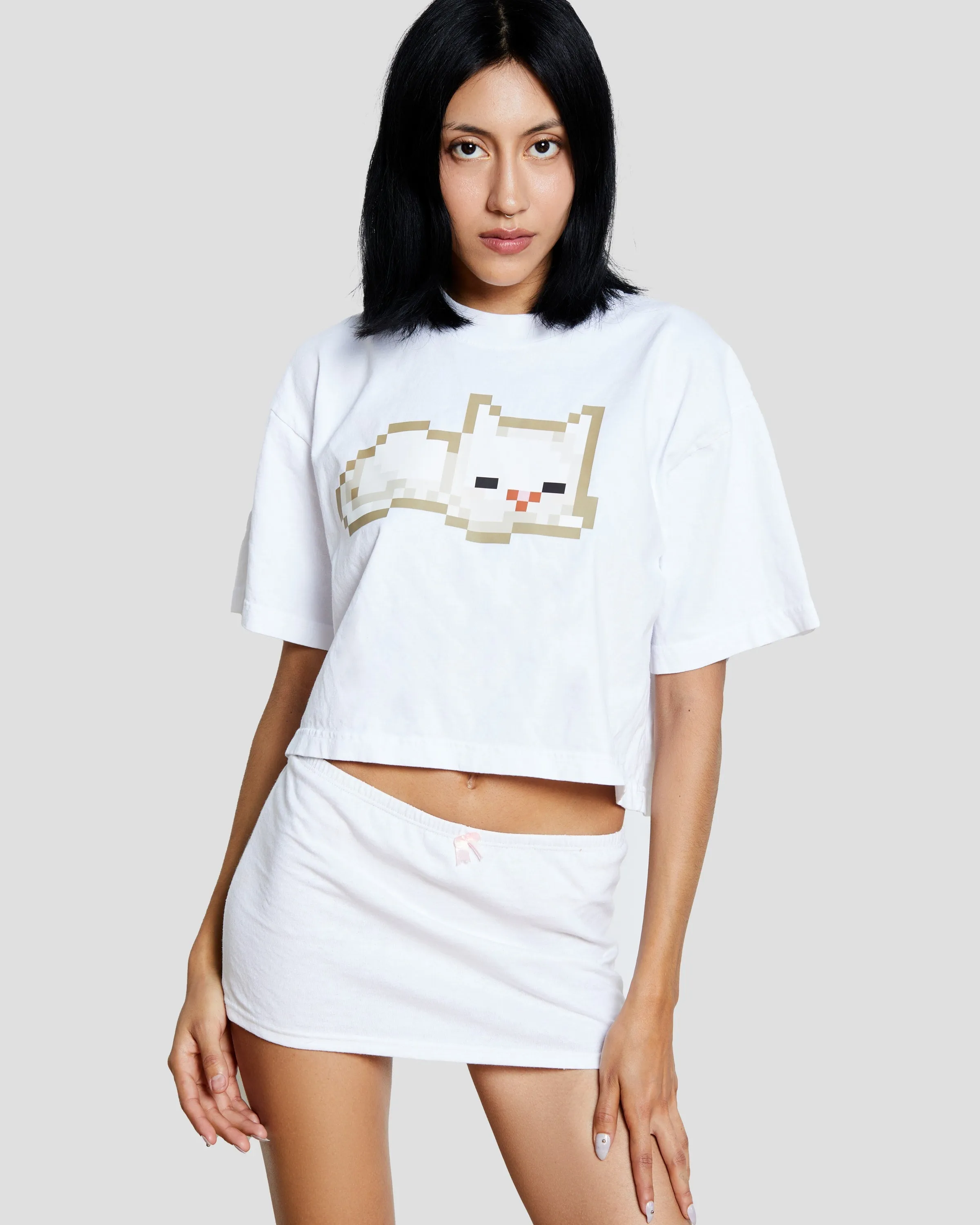 Sleepy Kitten Boyfriend Shirt ~ CNS x DOLLZ 2000