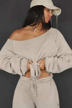 Slouchy Pullover Sweatshirt