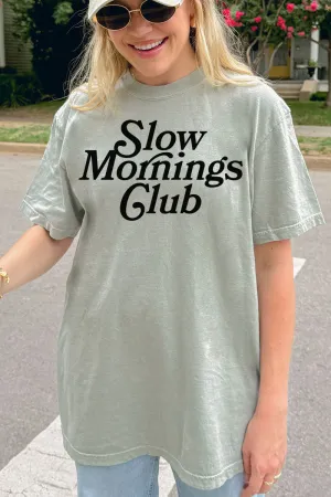 Slow Mornings Club Comfort Colors Adult Ring-Spun Cotton Tee