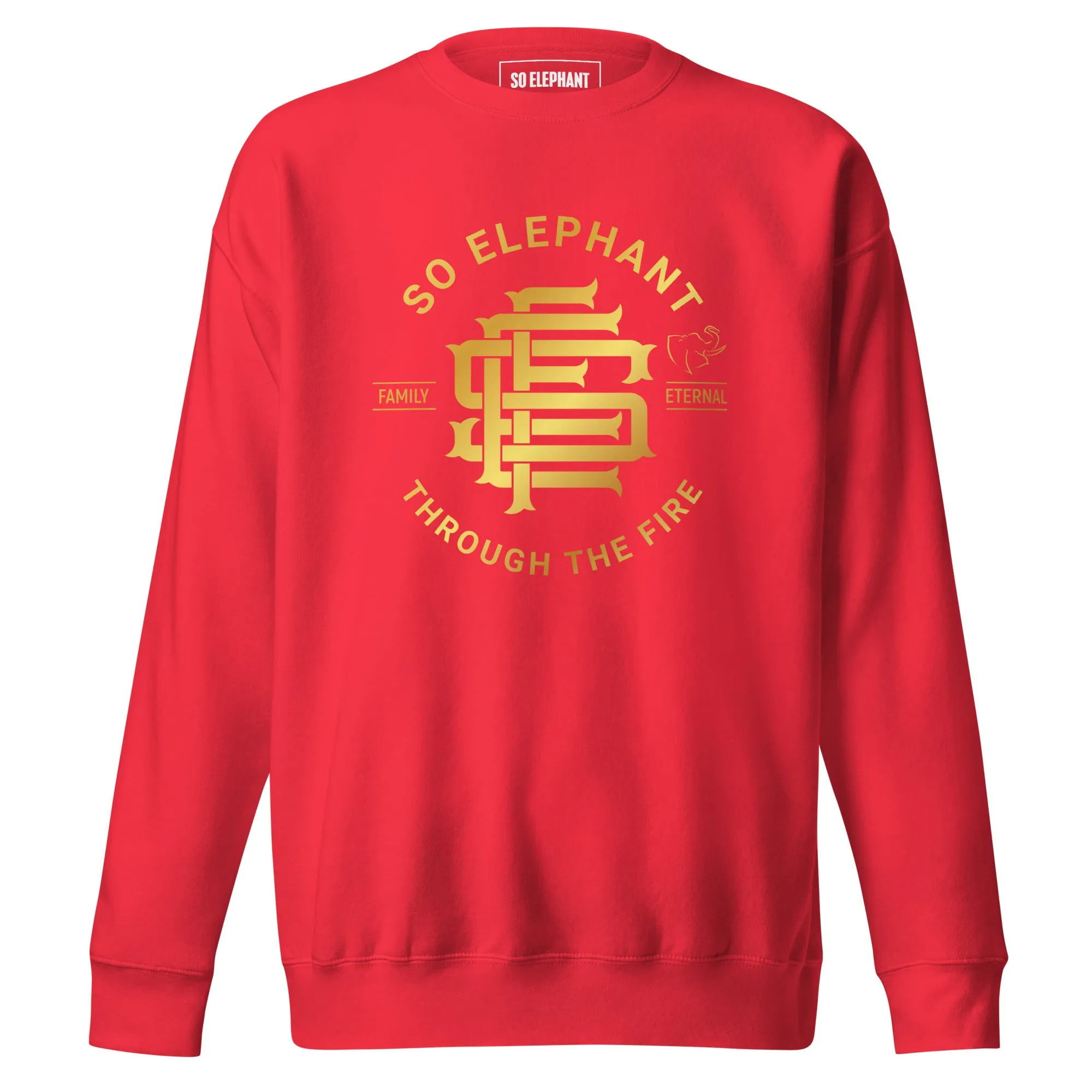 SO ELEPHANT MEN'S "THROUGH THE FIRE" Premium Sweatshirt
