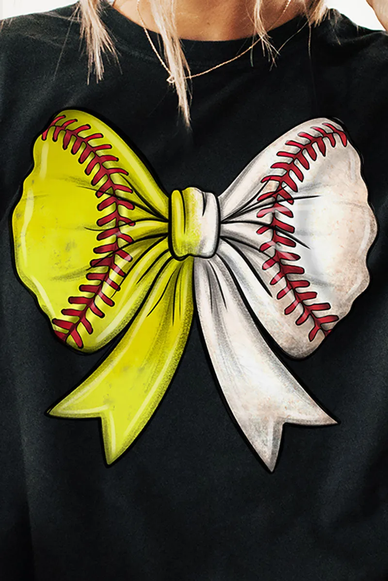 Softball & Baseball Stitches Coquette Comfort Colors Adult Ring-Spun Cotton Tee