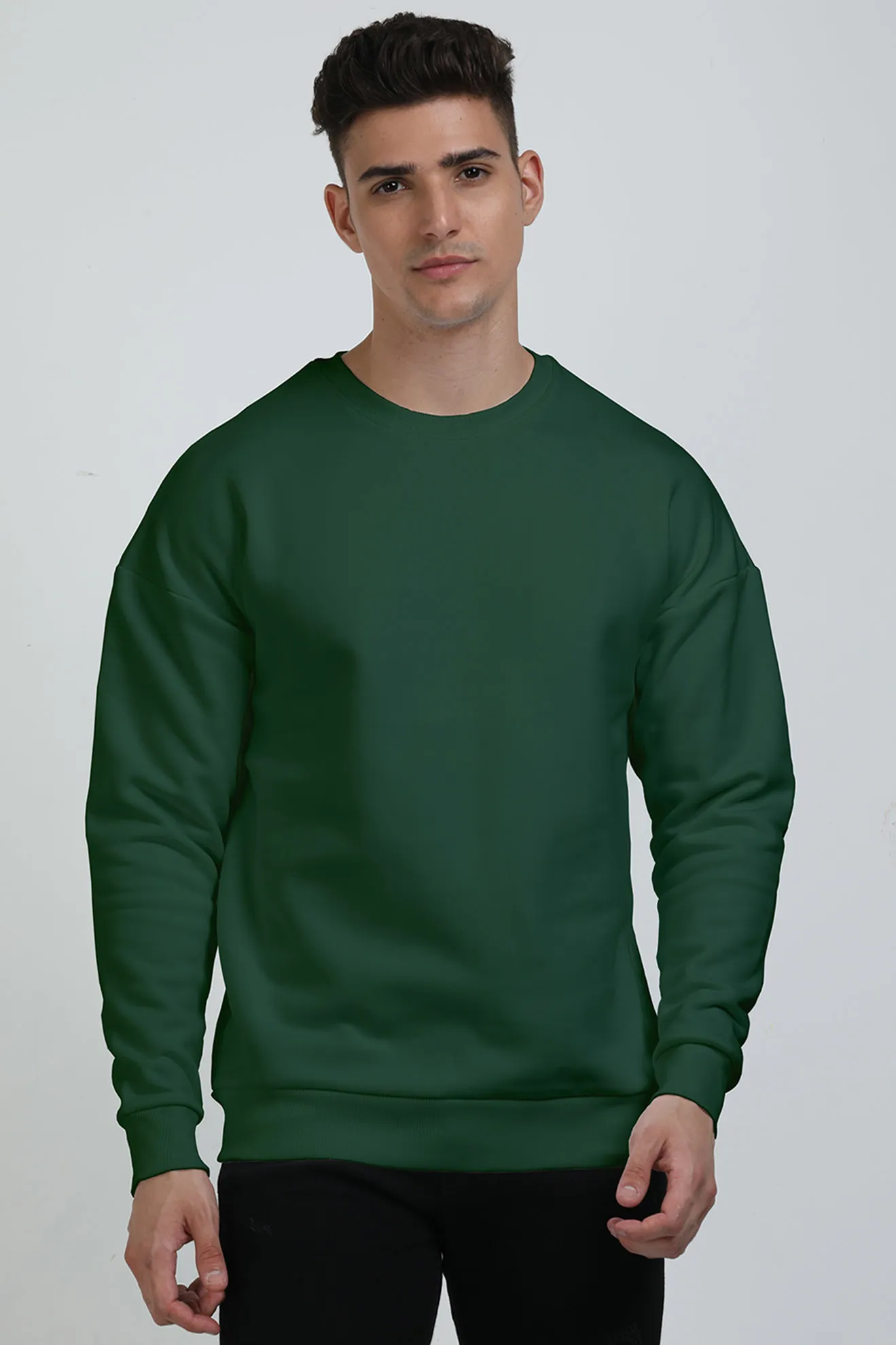 Solid Oversized Sweatshirt