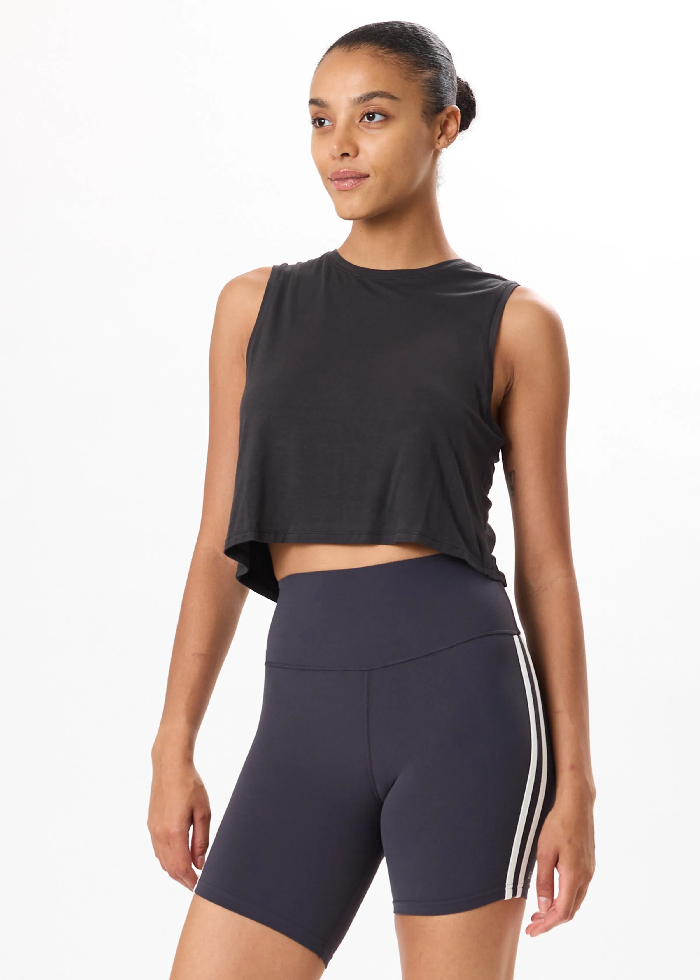Splits59 Sienna Cropped Jersey Tank