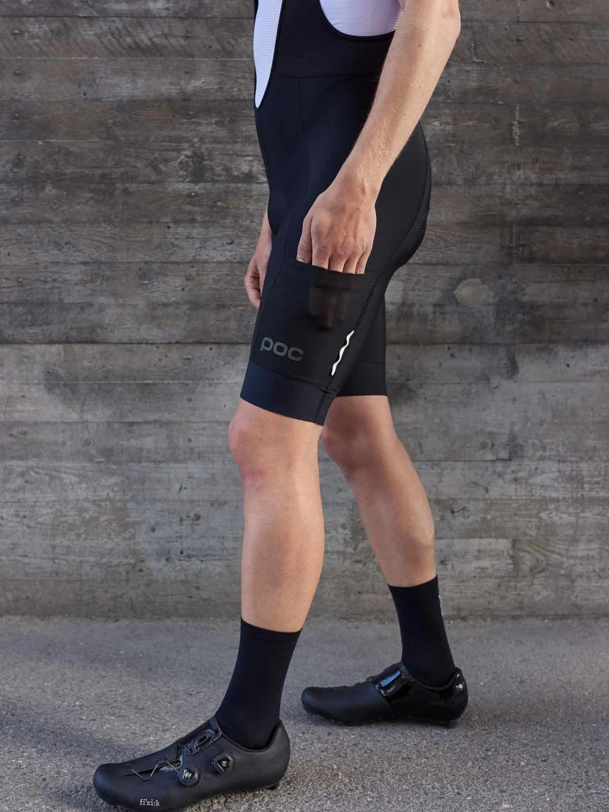 Spodenki rowerowe POC ROVE CARGO VPDs Bib Shorts - czarny
