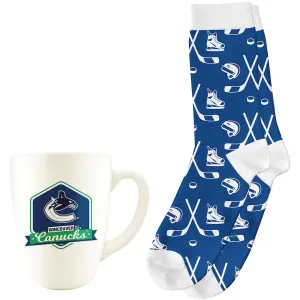Sports Vault NHL Retro Diner Mug w/ Socks -  Vancouver Canucks