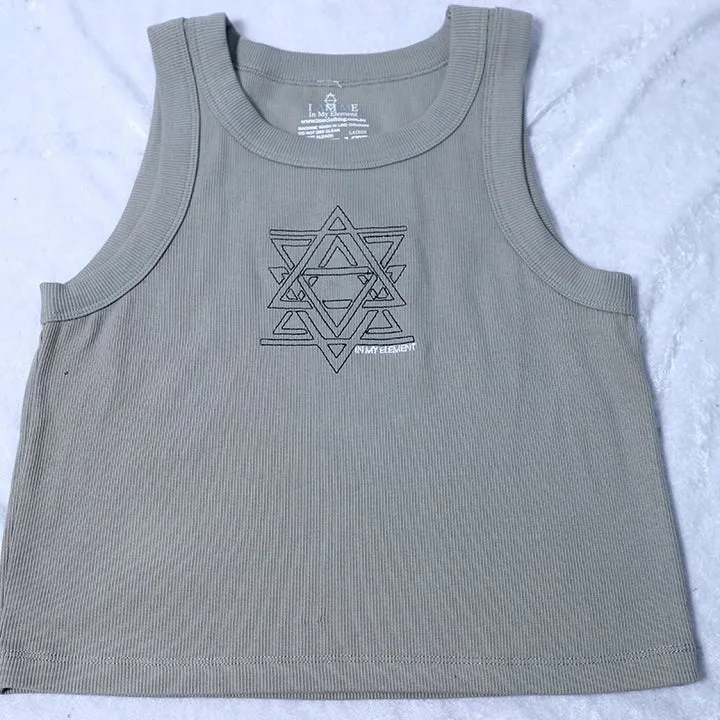 Star Element Rib Crop Tank