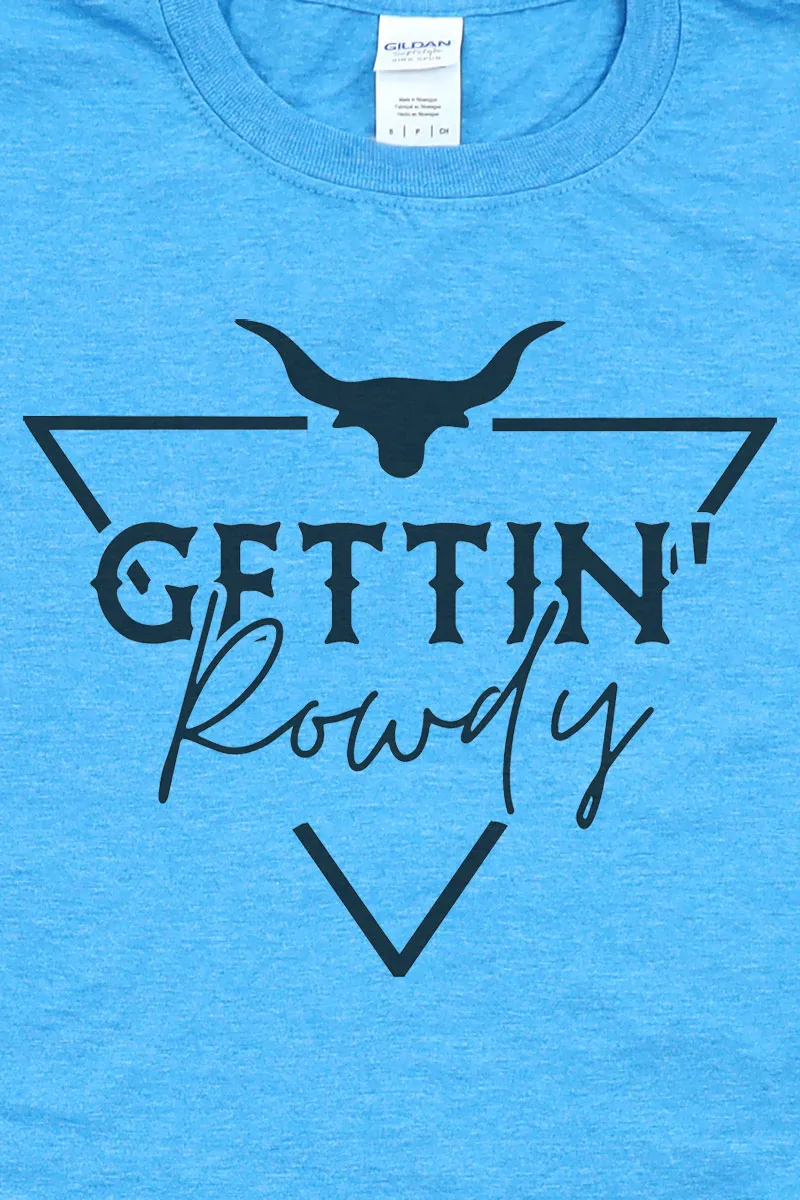 Steer Gettin Rowdy Softstyle Adult T-Shirt