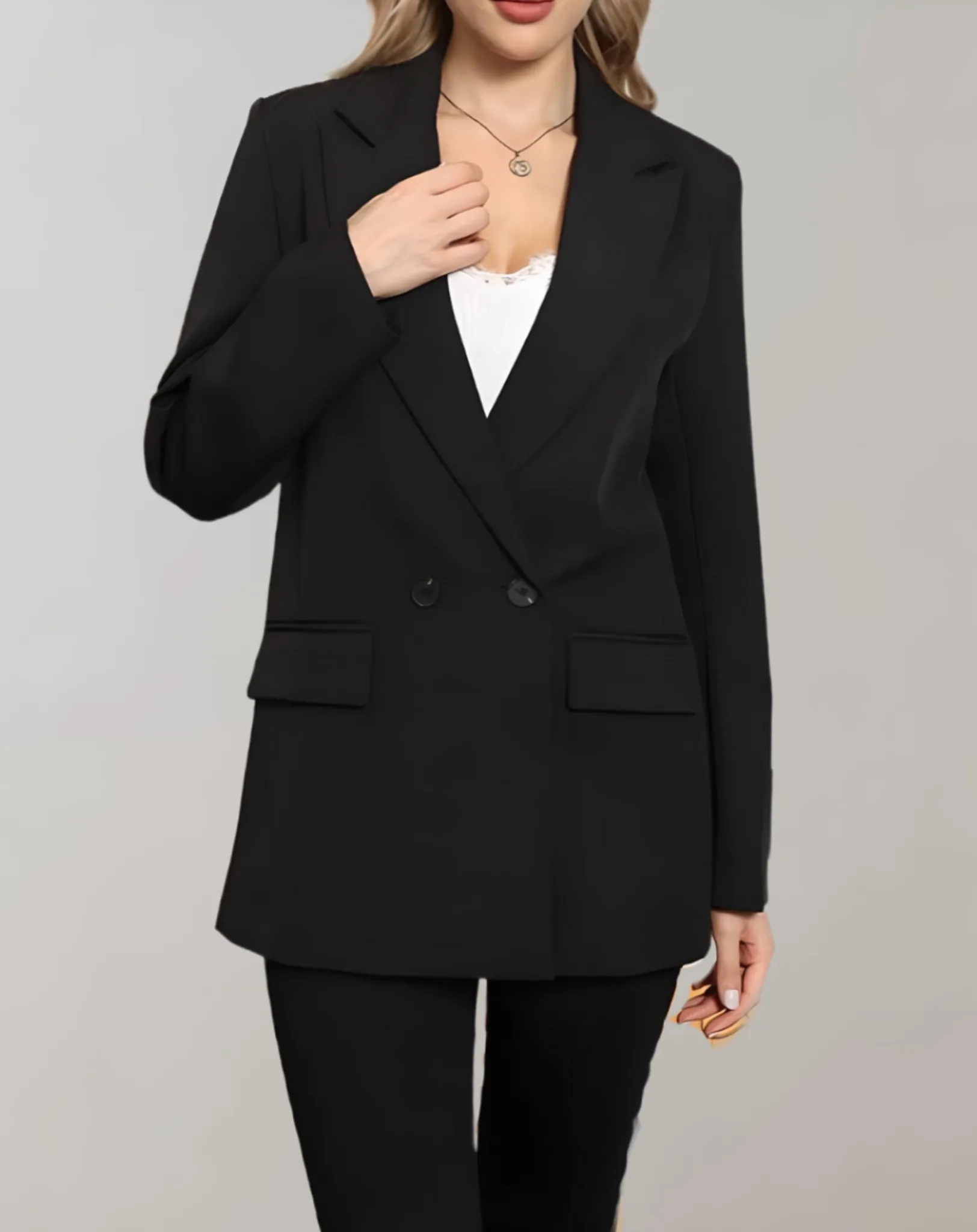 Stephanie - oversized button-down blazer