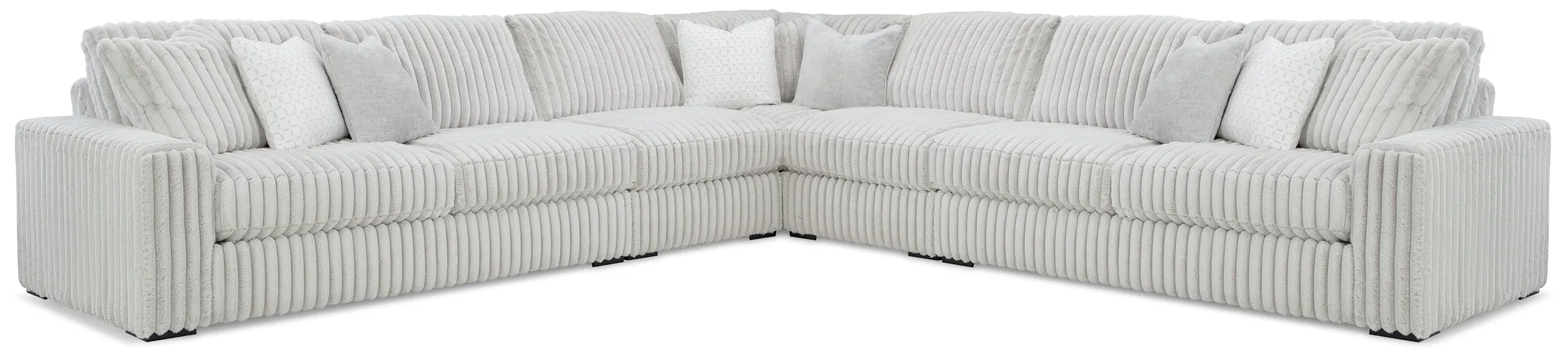 Stupendous 5-Piece Sectional with Ottoman