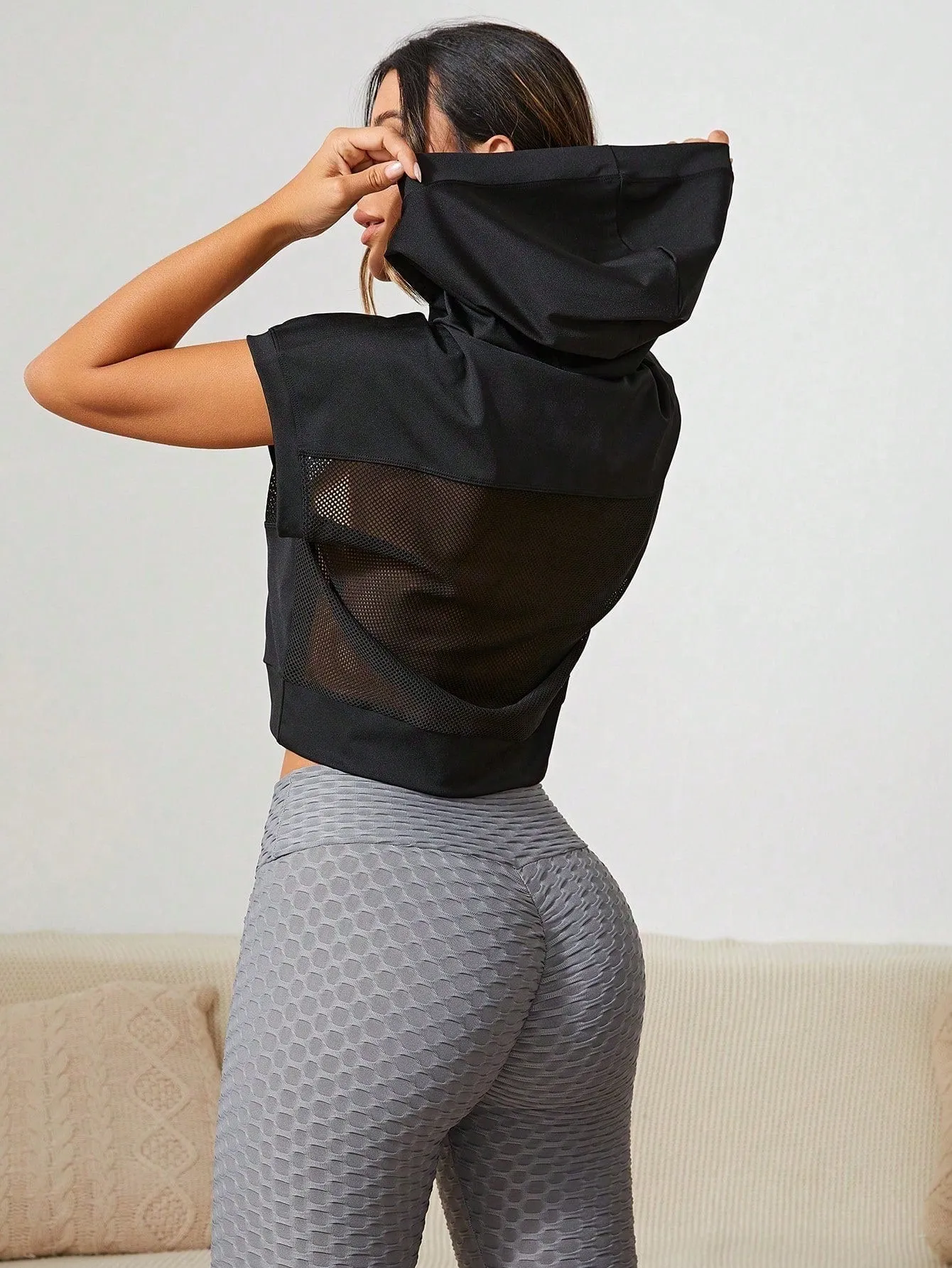 Sudadera Deportiva de Malla para Mujer - Cherry Vibes