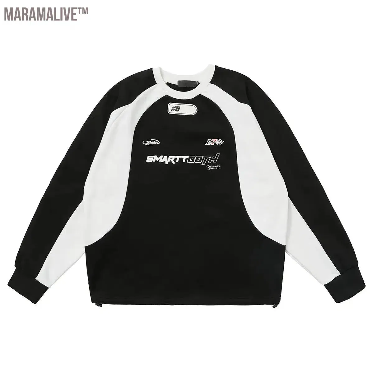 Sweatshirts Men Vintage Streetwear Motorcycle Patchwork Harajuku Pullover Hippie Male Sweatshirt Tops Spring