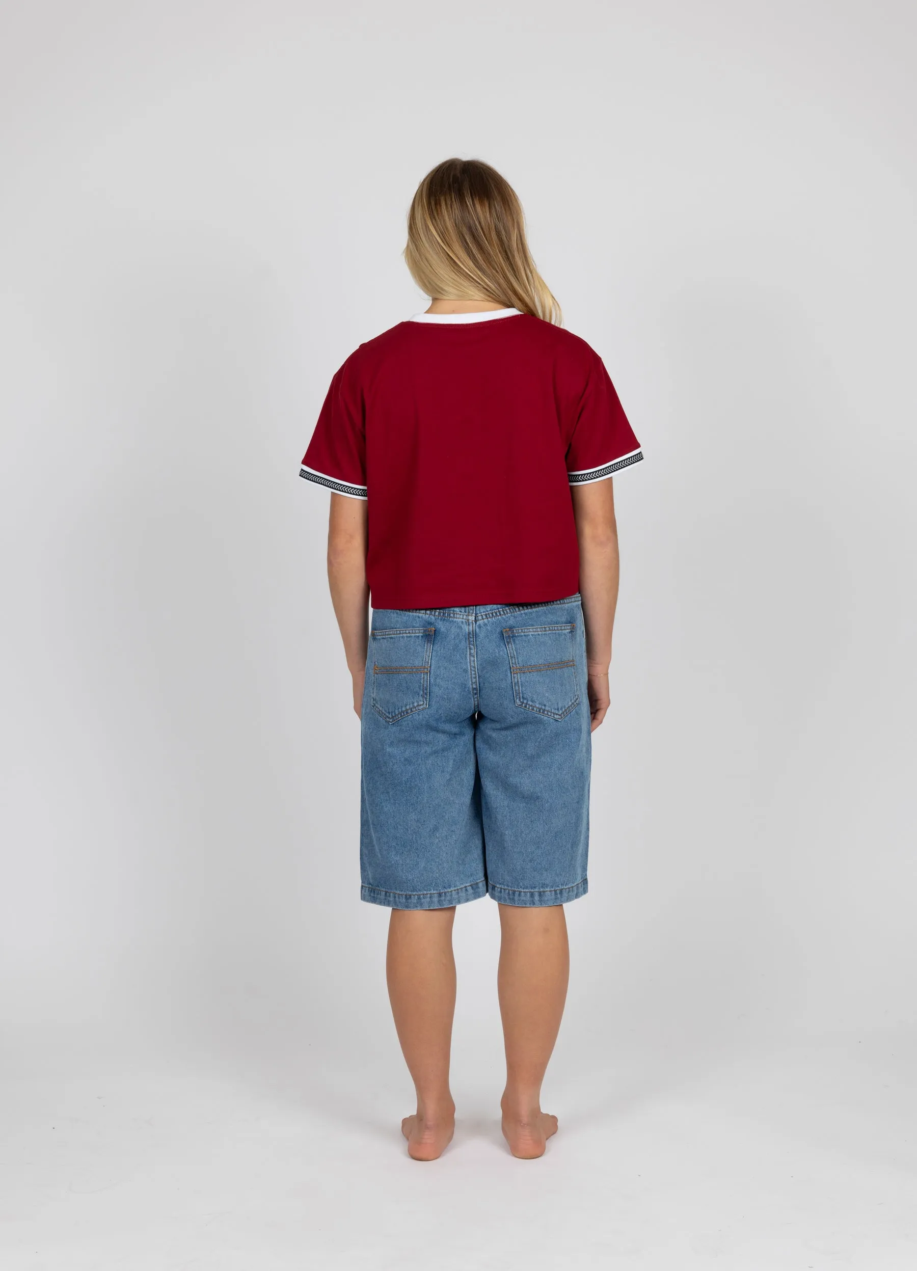 TAIL SLIDE CROP TEE