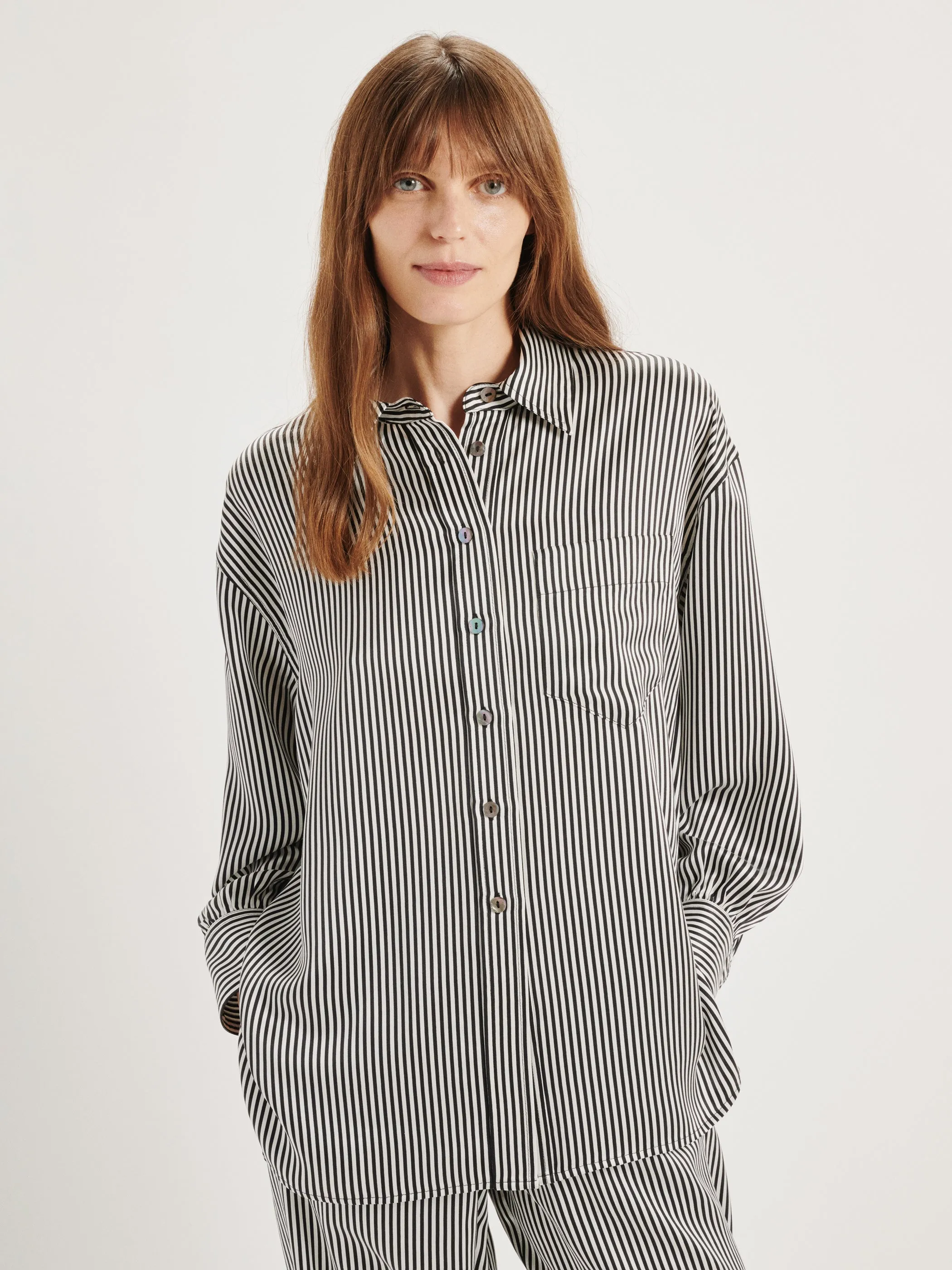 The Kappa Button-Up in Silk Satin