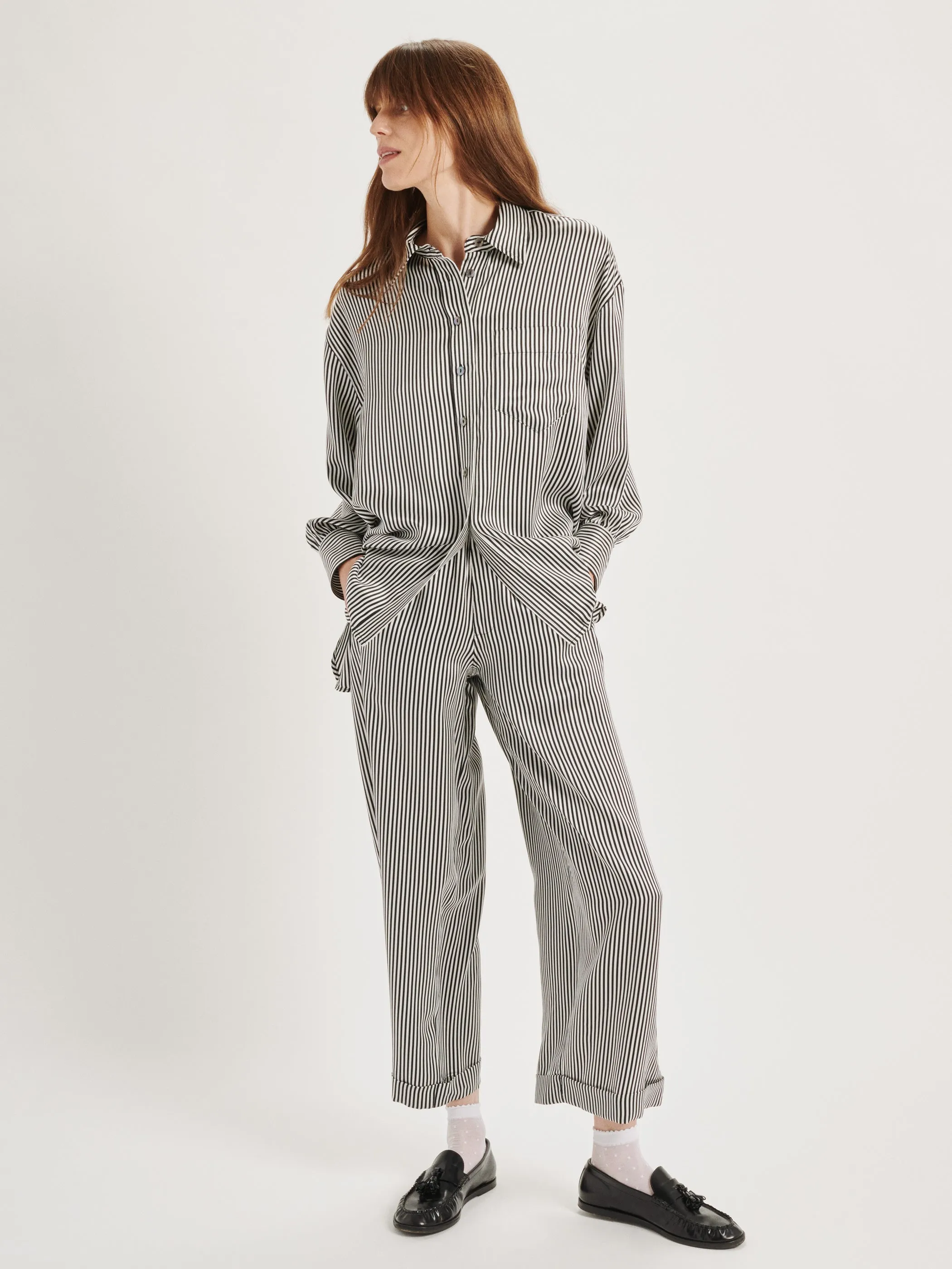 The Kappa Button-Up in Silk Satin