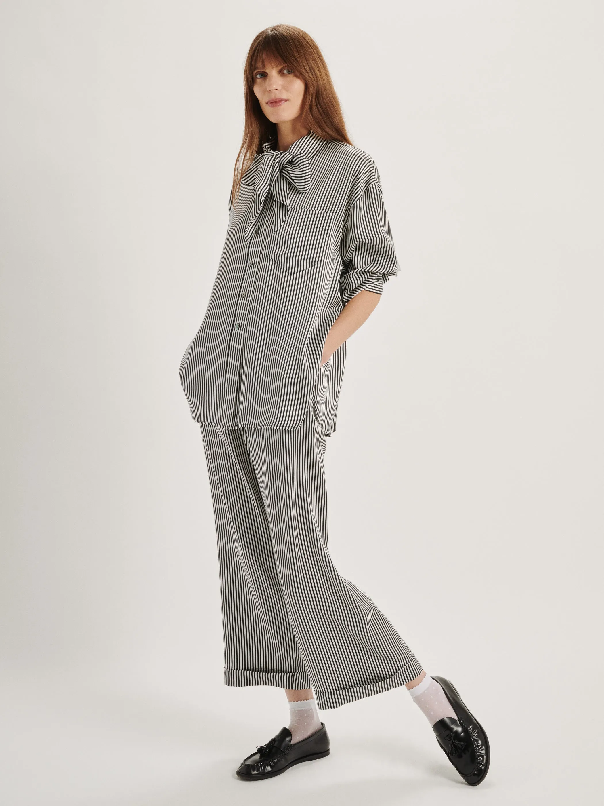 The Kappa Button-Up in Silk Satin