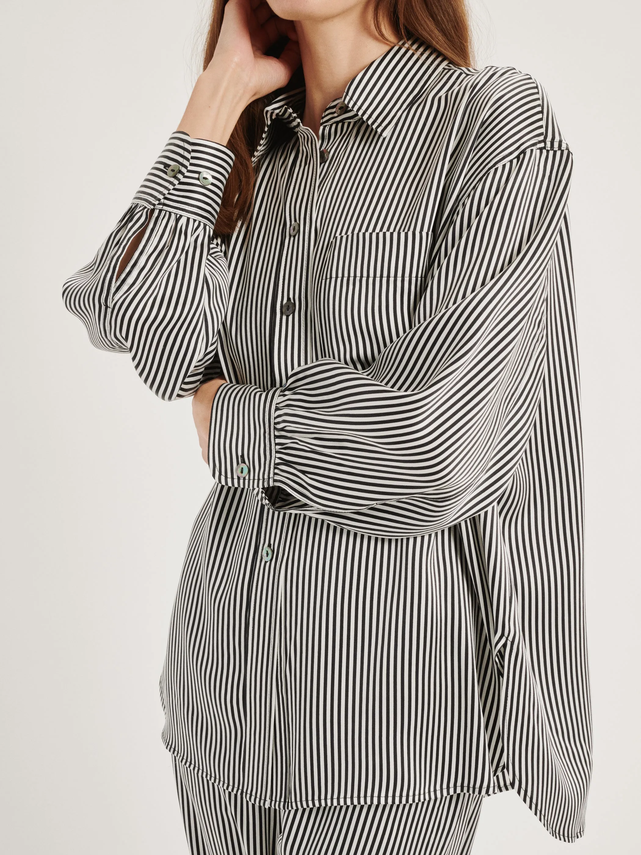 The Kappa Button-Up in Silk Satin