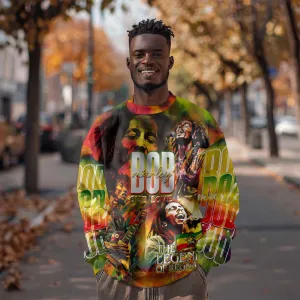 The Legend of Reggae One Love Sweatshirt Bob Colorful Art DT02