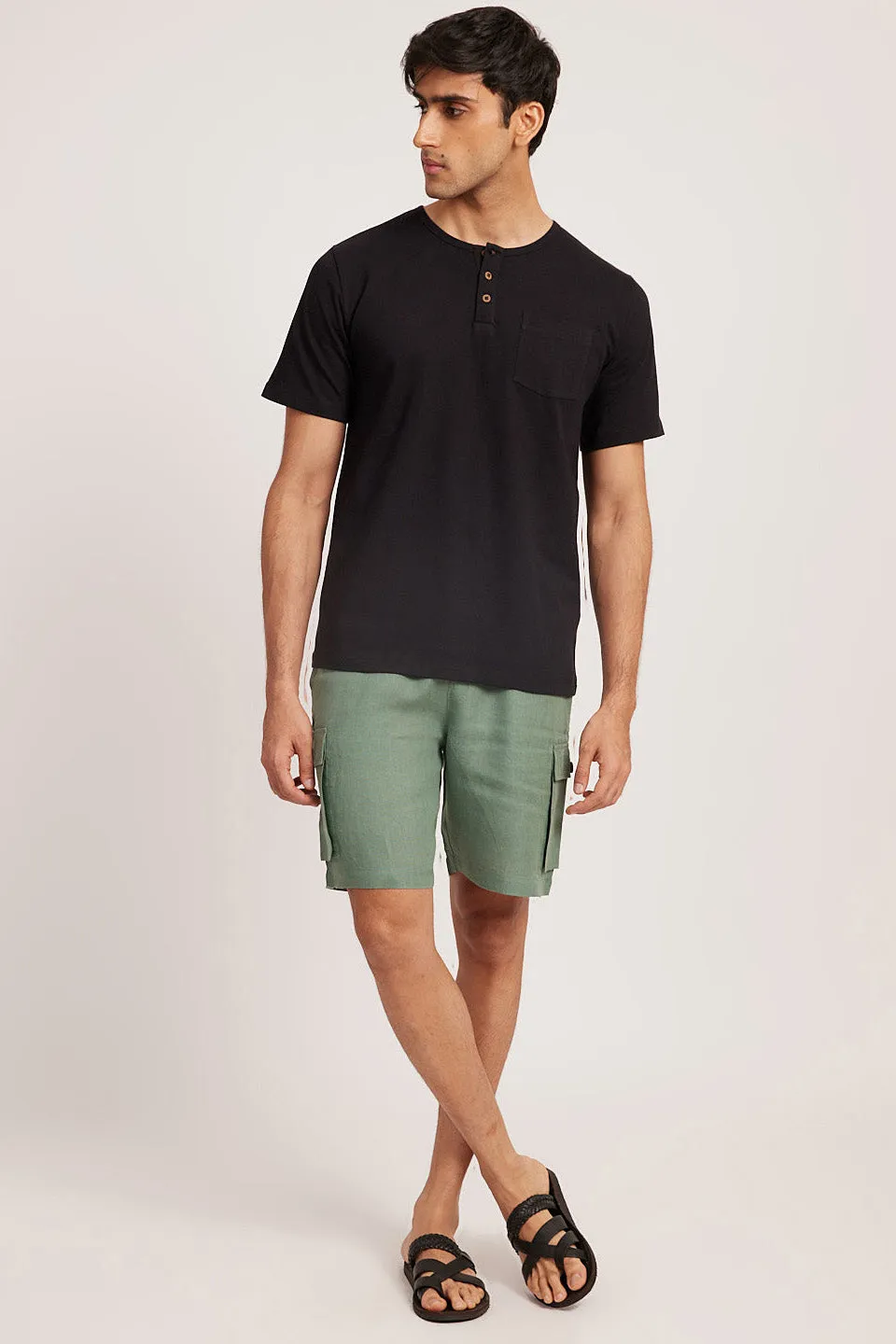The Linen Cargo Shorts
